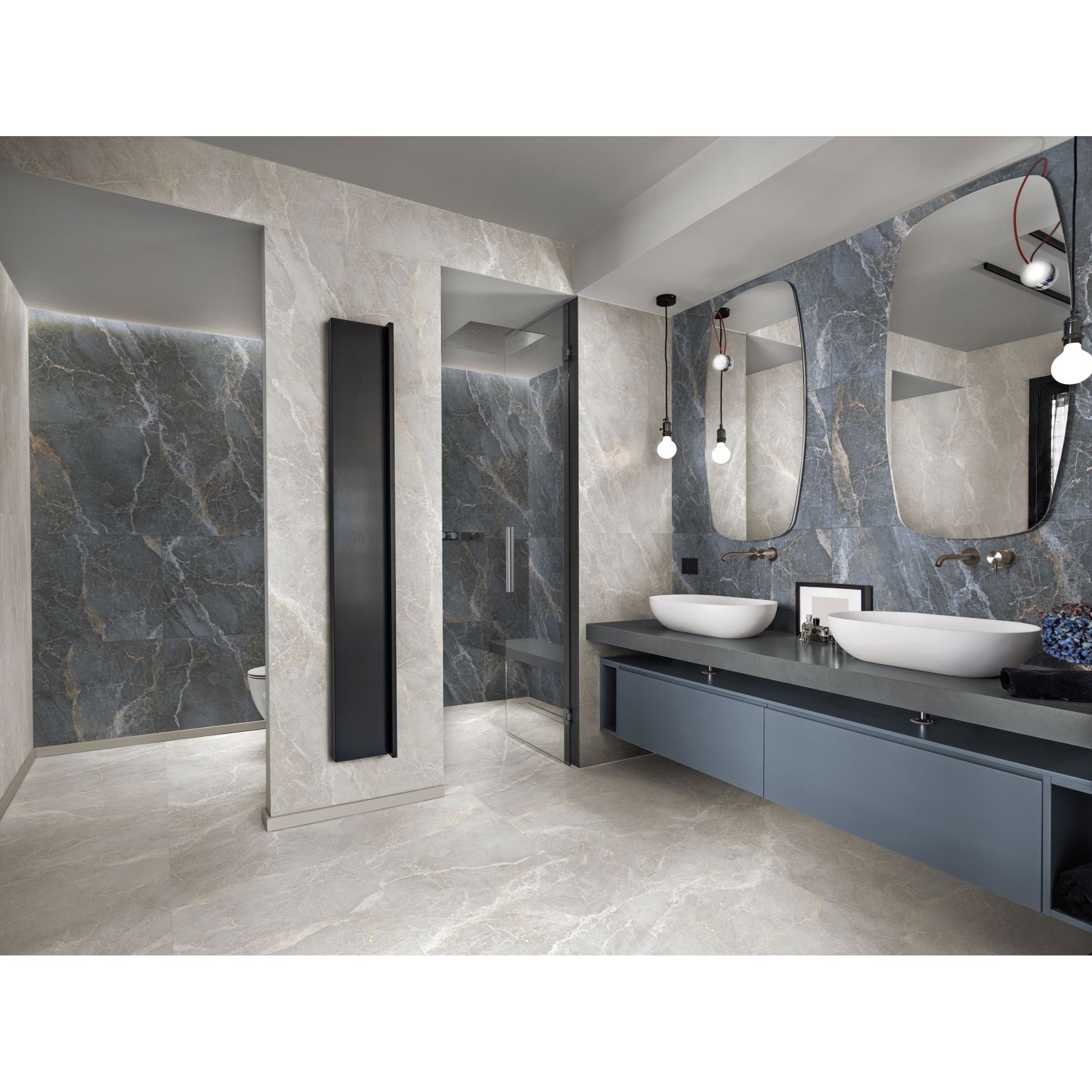 Керамогранит Global Tile (Глобал Тайл) Spanito Синий матовый 60x120 см, GT1206018212MCR