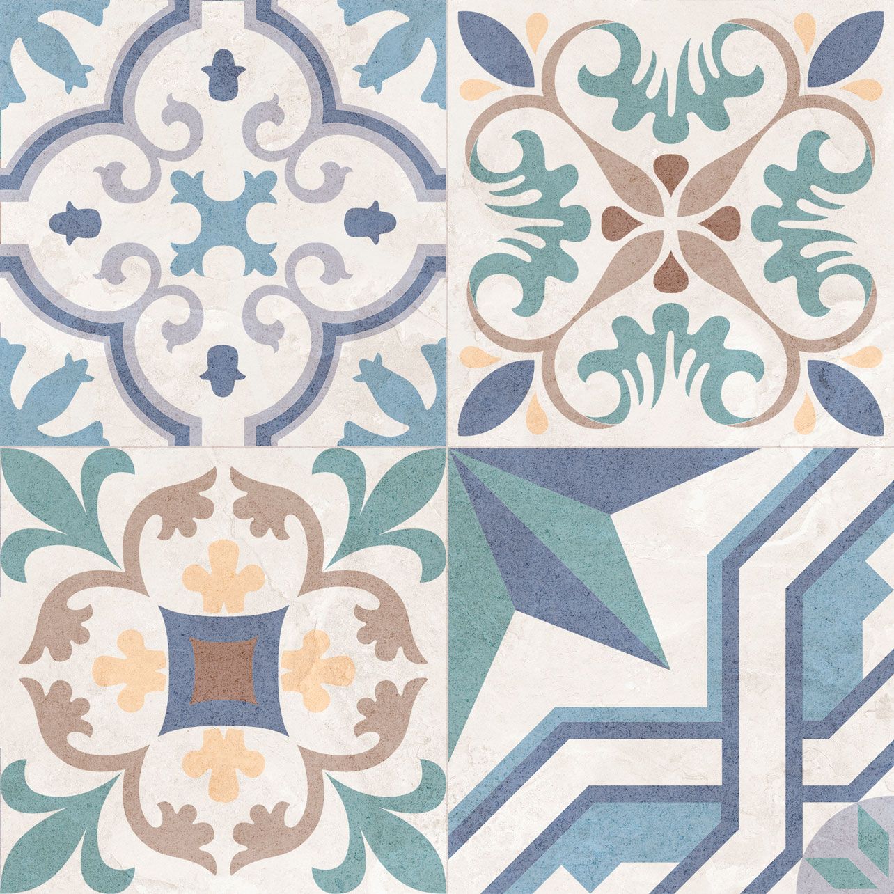 Керамогранит Global Tile (Глобал Тайл) Topaz Синий матовый 41,2x41,2 см, GT235VG