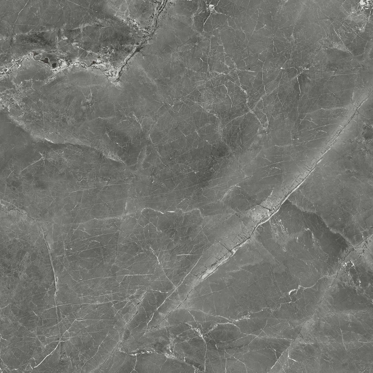 Керамогранит Global Tile (Глобал Тайл) Tulip Темно-серый лаппатированный 60x60 см, GT606012109SPR