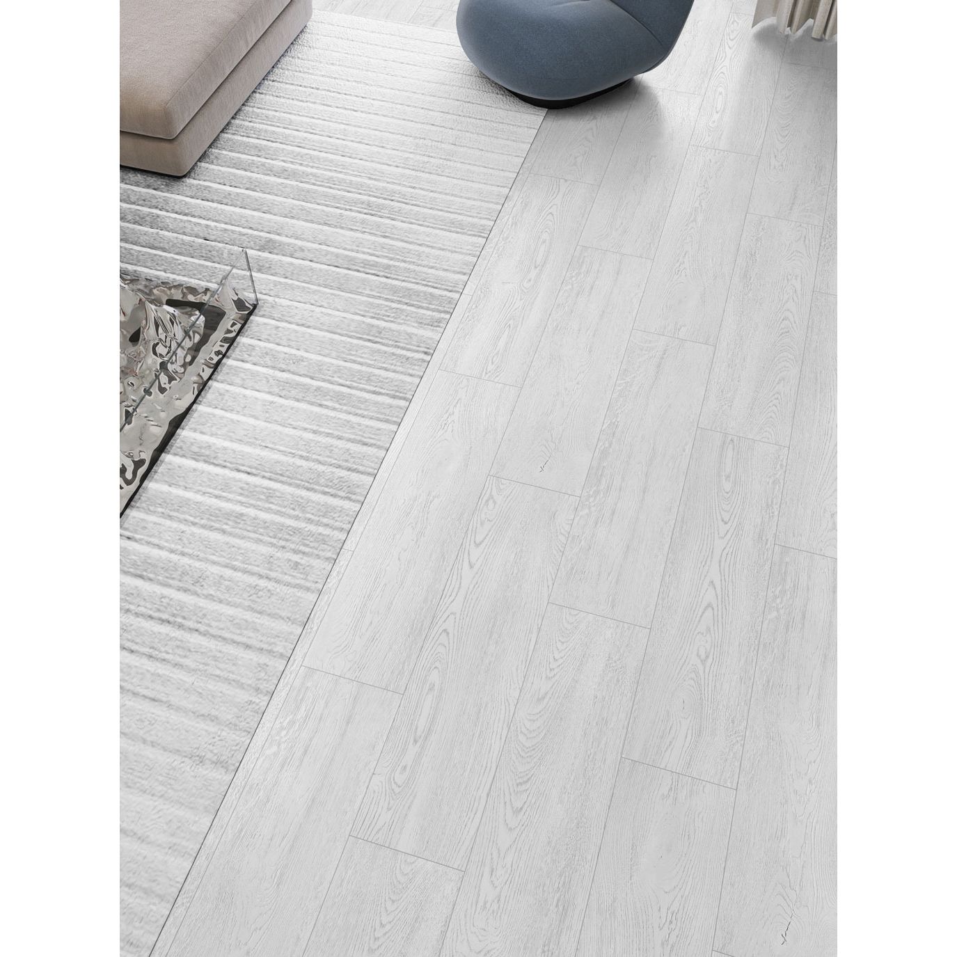 Керамогранит Global Tile (Глобал Тайл) Frostharden Белый матовый 19,8x80 см, GT208021803MСR