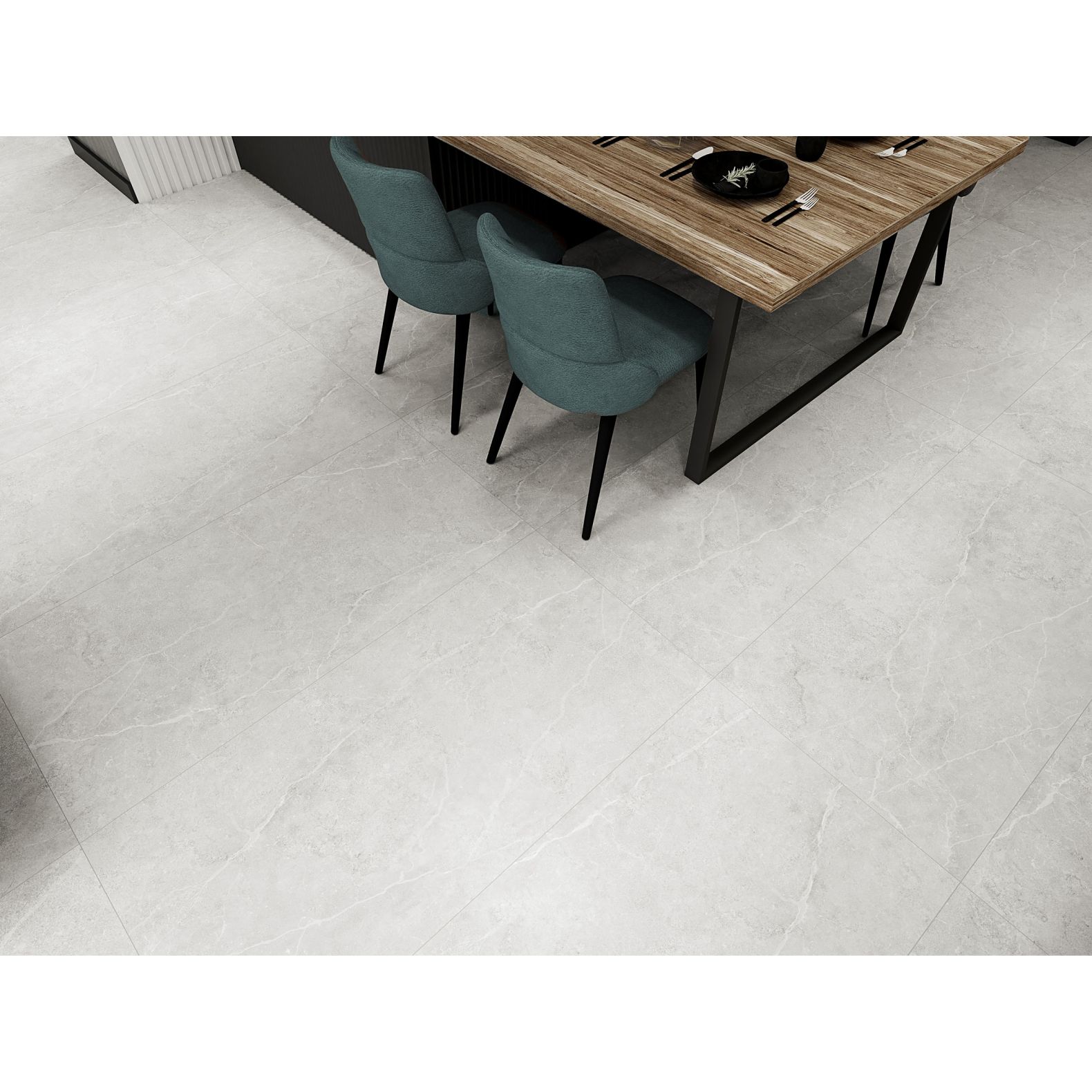 Керамогранит Global Tile (Глобал Тайл) Ideal светло-серый лаппатированный 60x120 см, GT1206020506LGR