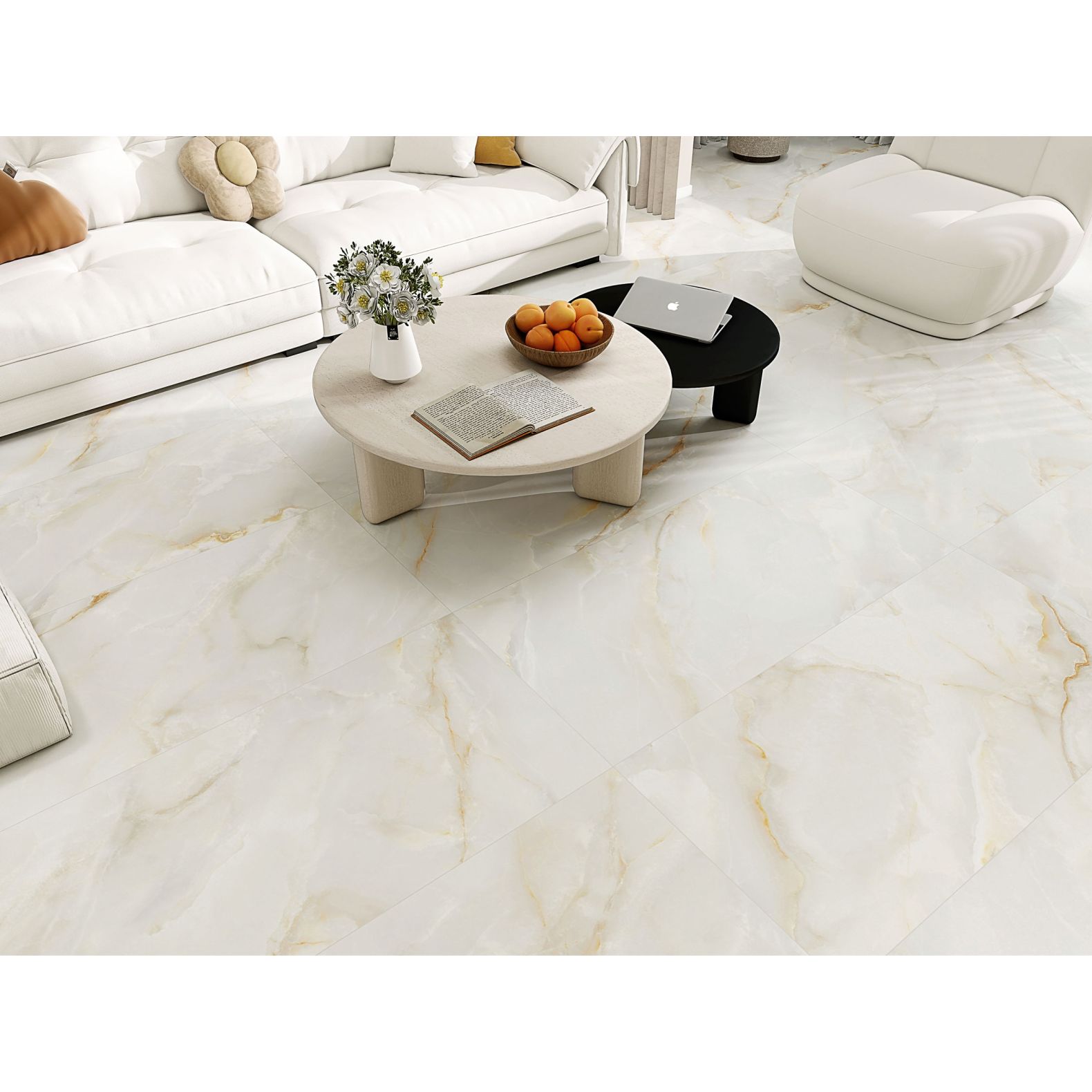 Керамогранит Global Tile (Глобал Тайл) Bloom бежевый лаппатированный 60x120 см, GT1206020902SSDGR