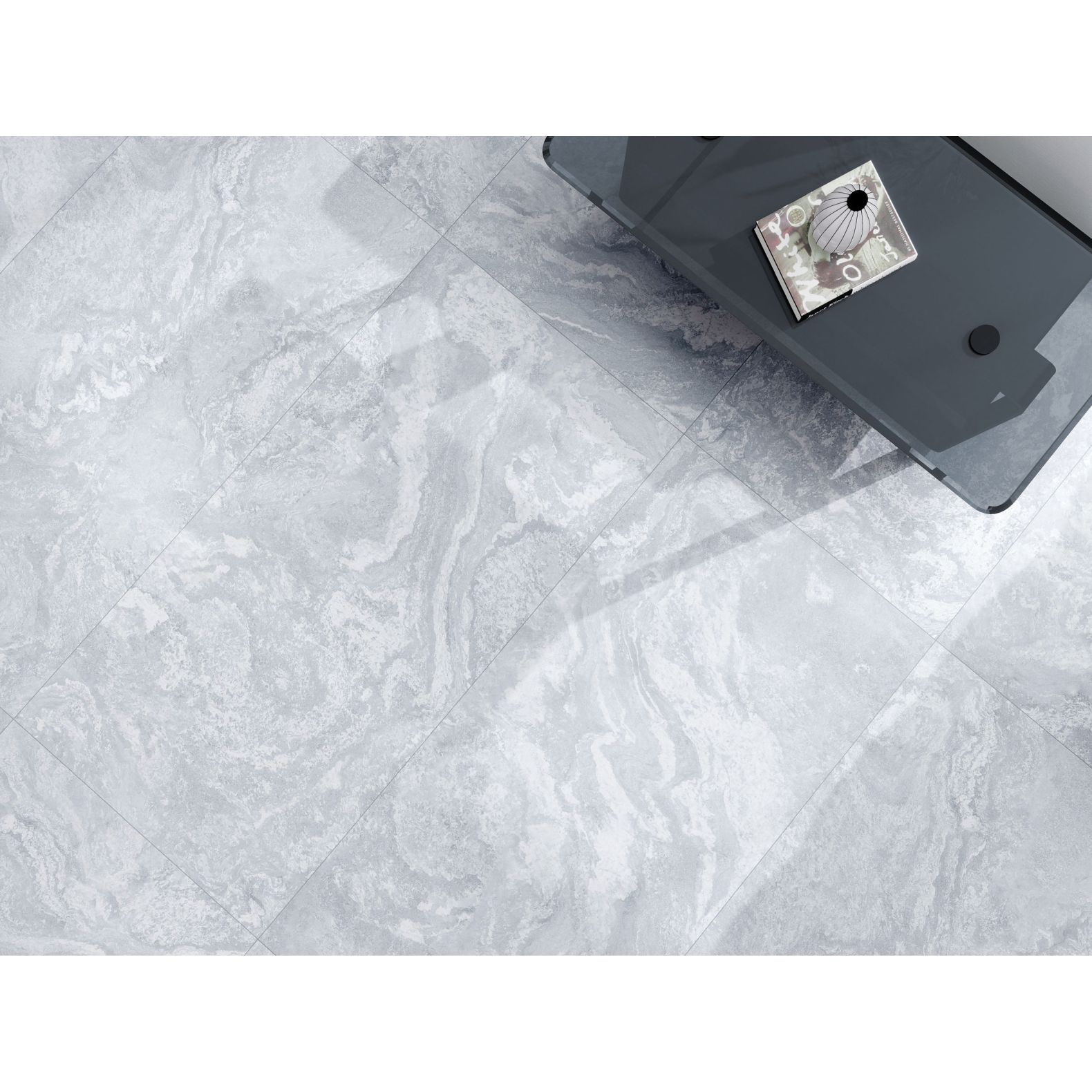 Керамогранит Global Tile (Глобал Тайл) Clementi Голубой лаппатированный 60x120 см, GT1206020316LGR