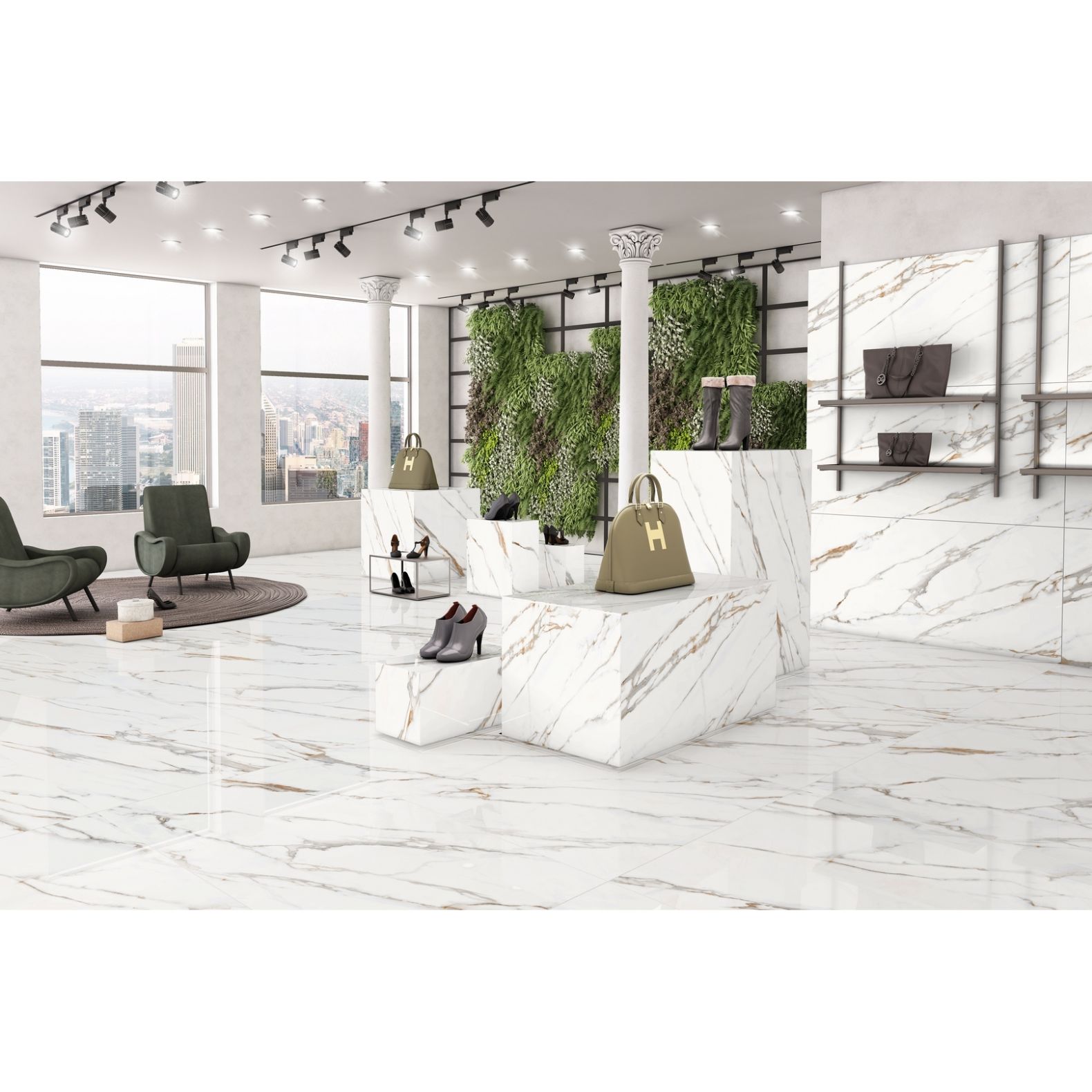 Керамогранит Azario (Азарио) Marvel Gold Glossy 80х160 см, P231123012G