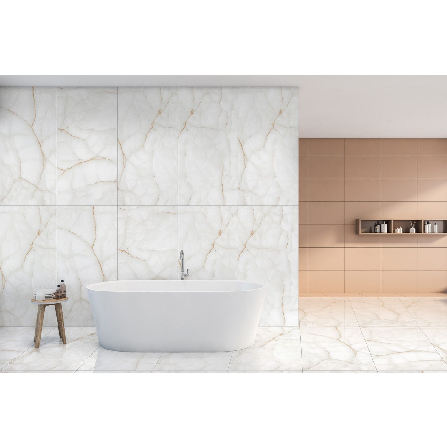 Керамогранит Azario (Азарио) Onyx White Glossy 60х120 см, F4020821120G