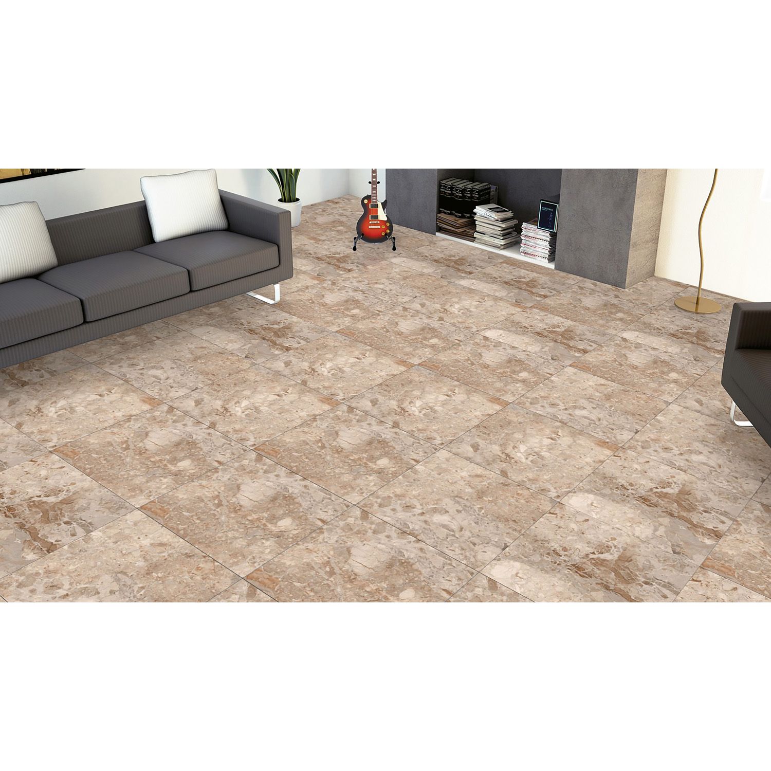 Керамогранит Azario (Азарио) Rainbol Brown Glossy 60х60 см, P110082160G