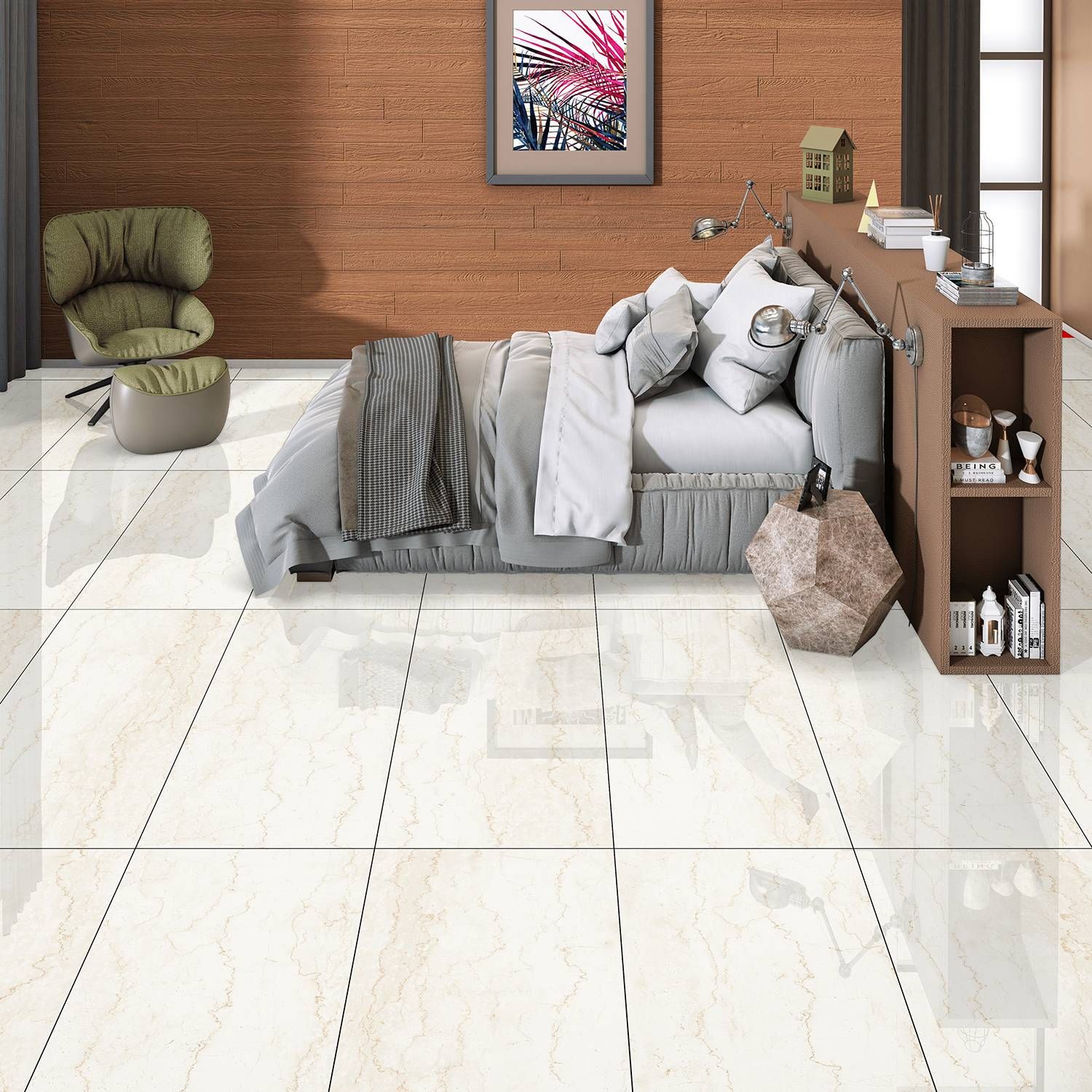 Керамогранит Azario (Азарио) Royal Bottochino Glossy 60х120 см, P3211112141G