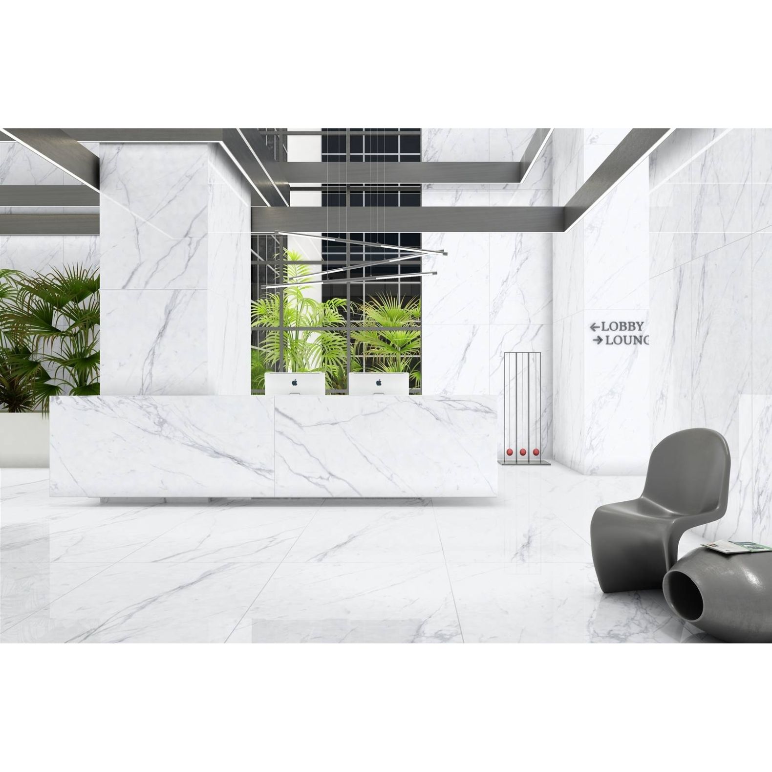 Керамогранит Azario (Азарио) Statuario Extra Glossy 80х160 см, P231123006G