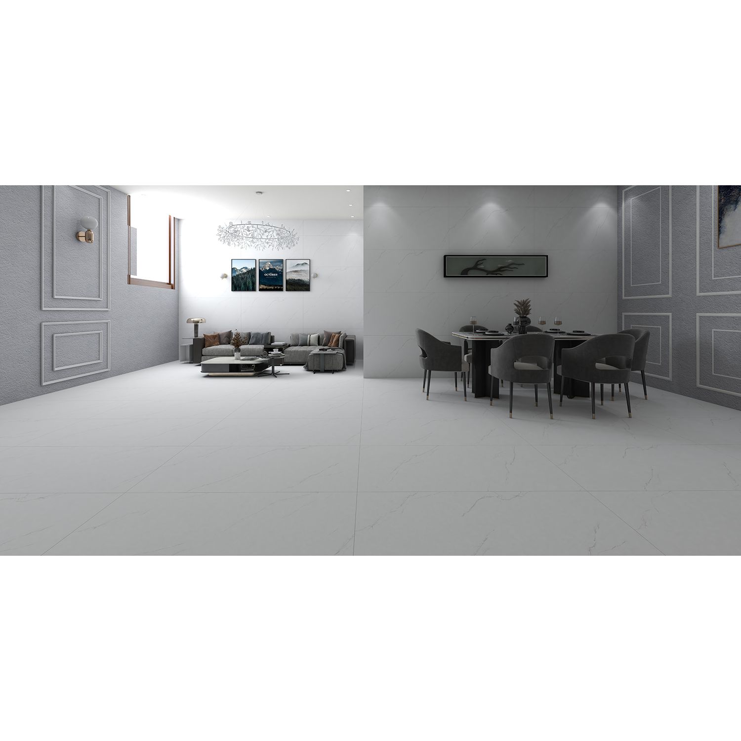 Керамогранит Azario (Азарио) Valencia White Matt 80х160 см, P231123009M