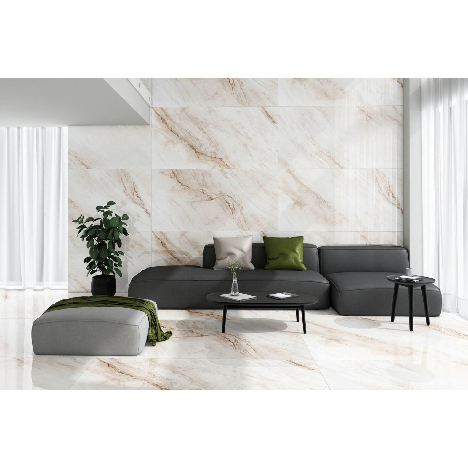 Керамогранит Azario (Азарио) Volkas Radico Glossy 80х160 см , P231123011G