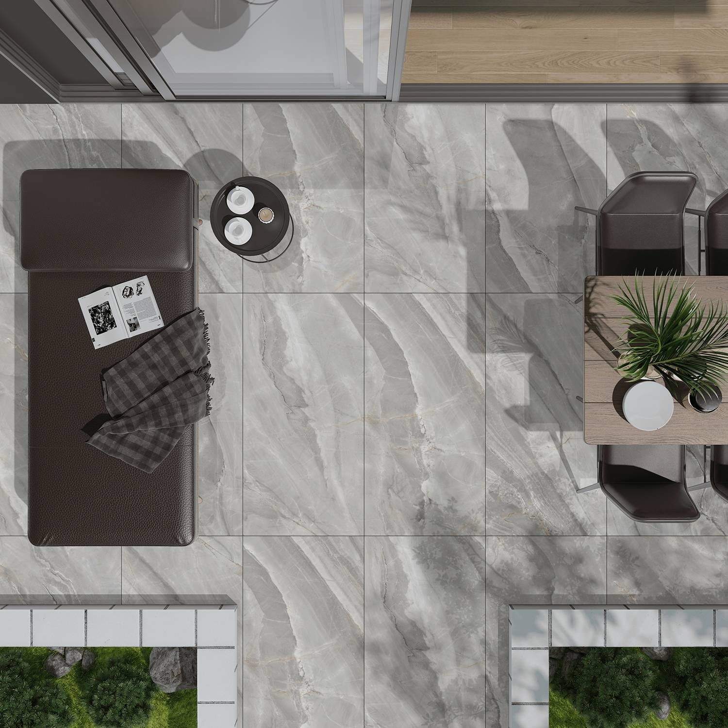 Керамогранит Azario (Азарио) Antalya Grey Matt 60х120 см, P3211112140M