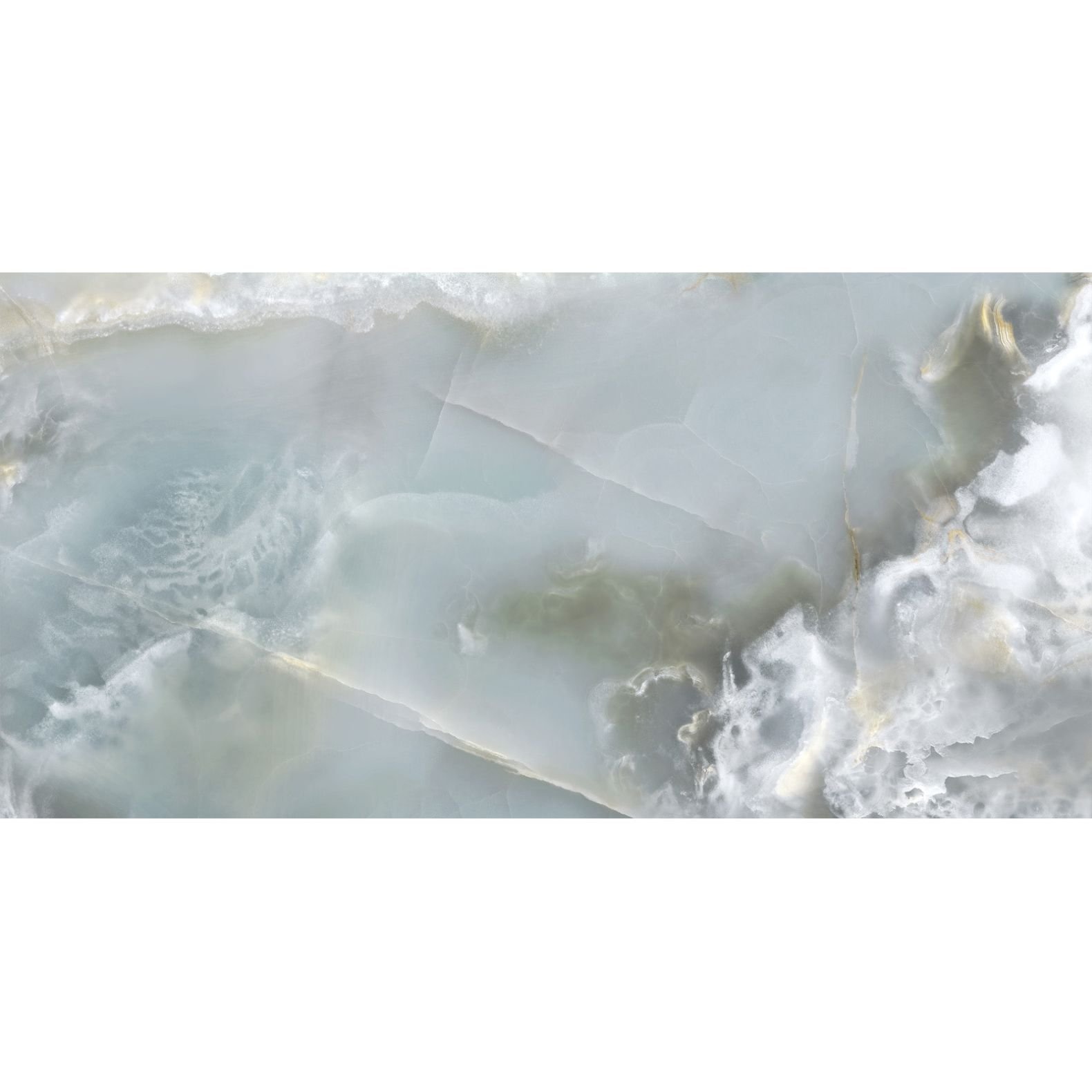 Керамогранит LCM (ЛКМ) Monaco Onyx Aqua полированный 60х120 см 60120MCA14P