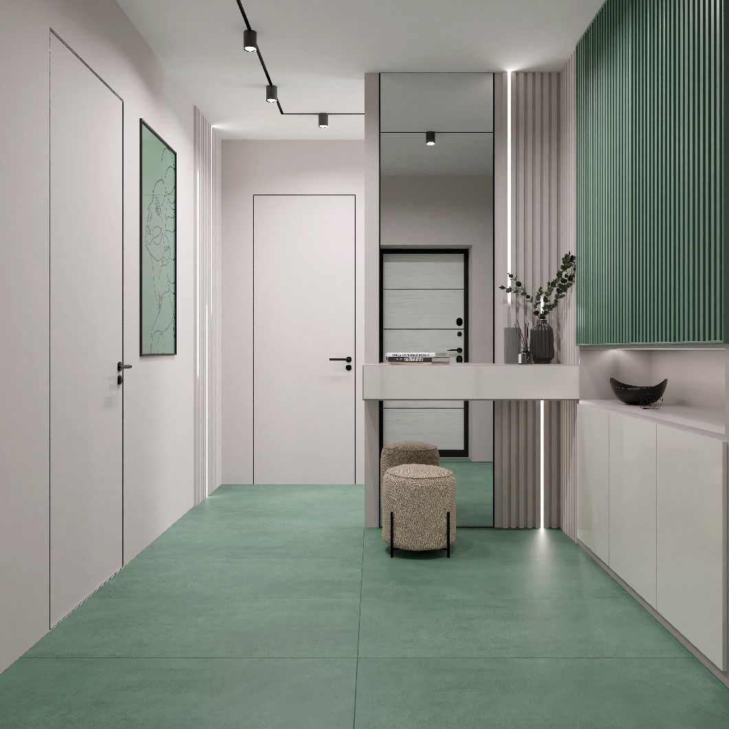 Керамогранит Granitea G007-ArtBeton Green 60х120 см Relief