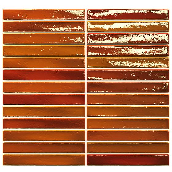 Мозаика Amadis Fine Tiles (Амадис) (Амадис Файн Тайлс) Short Stick Honey Crackle 29.2x29.5 см (элемент 2х15 см)