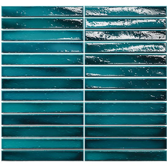 Мозаика Amadis Fine Tiles (Амадис) (Амадис Файн Тайлс) Short Stick Sapphire Crackle 29.2x29.5 см (элемент 2х15 см)