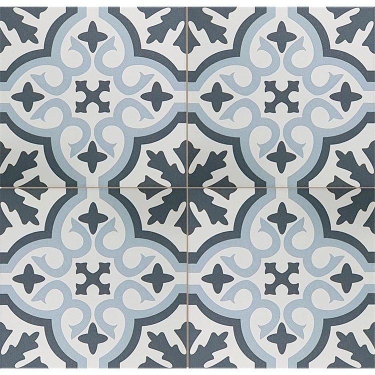 Керамогранит Etili Seramik (Этили Серамик) Venice Sky Blue Black Pre-Cut 45x45 см