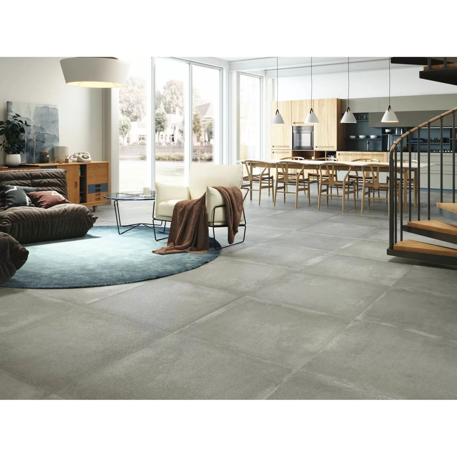 Керамогранит Baldocer (Балдокер) Grafton Grey Lapado Rect 80х80 см, лаппатированный, ректификат