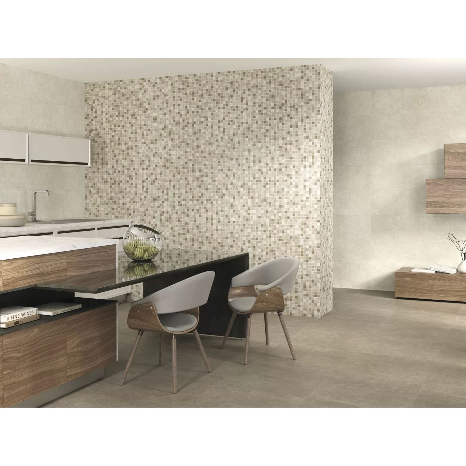 Керамическая плитка Декор Baldocer (Балдокер) Queensland Veggen Natural 30х90 см