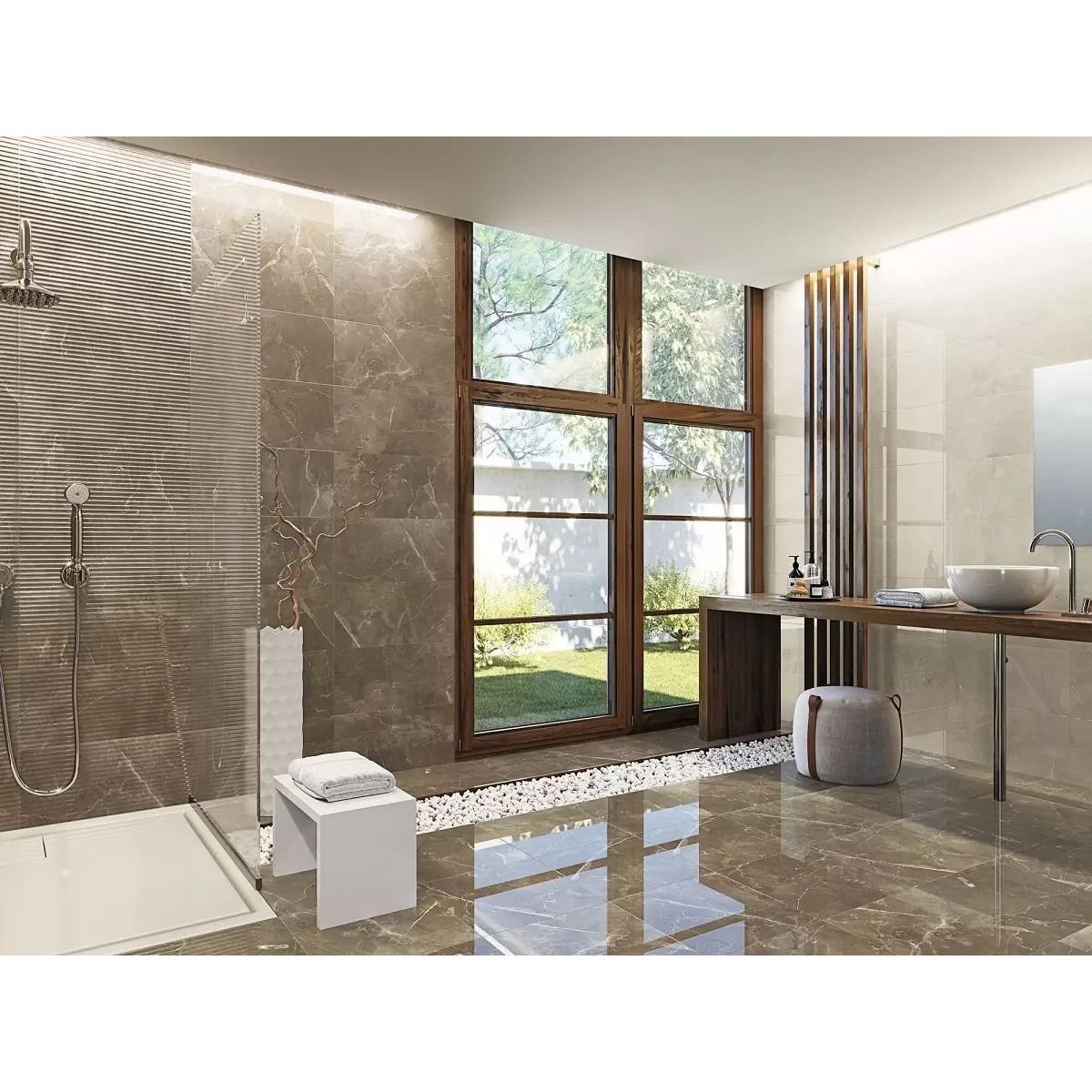 Керамическая плитка Baldocer (Балдокер) Anubis Ivory 44.7х44.7 см