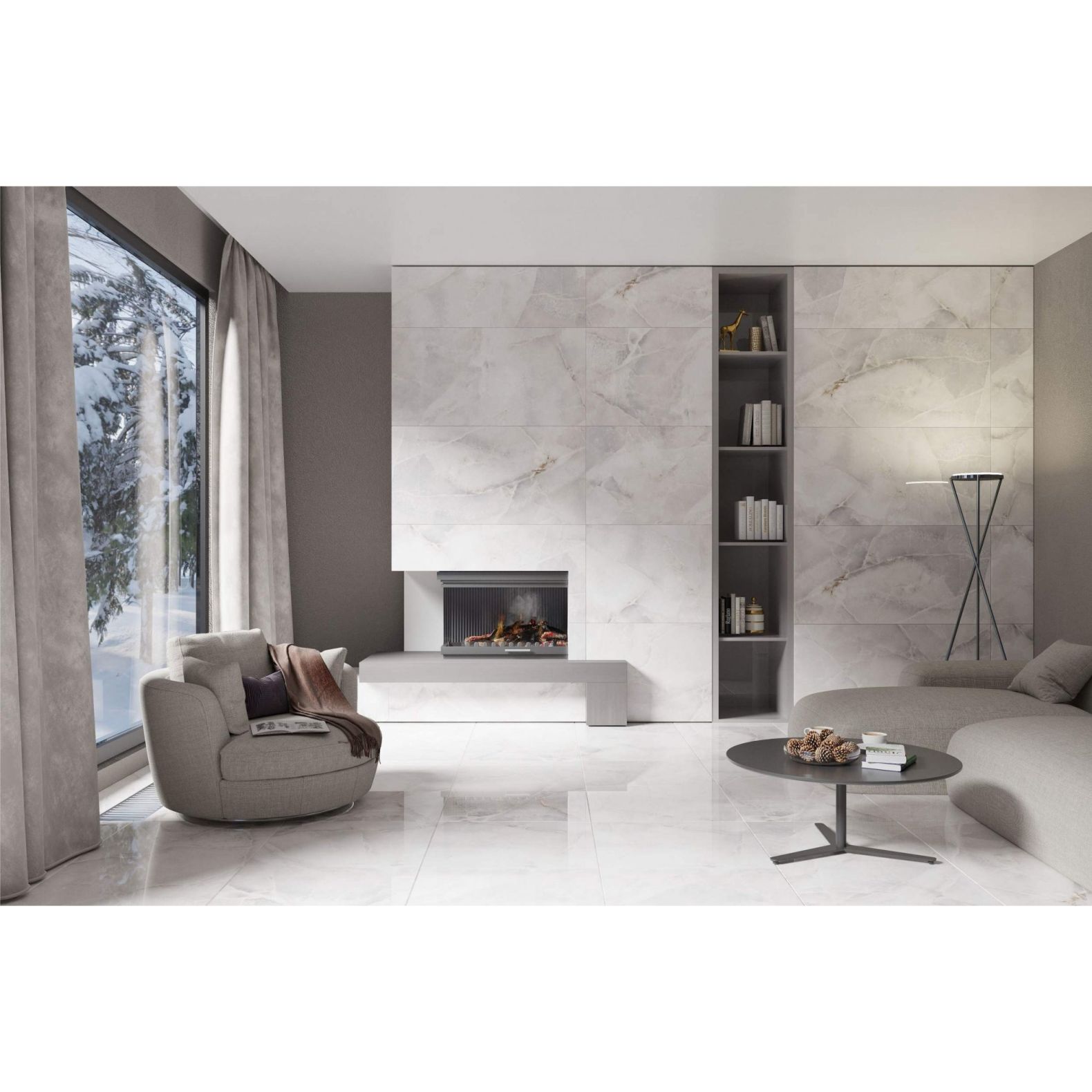 Керамогранит Cube Ceramica (Куб Керамика) Blubber ректификат полированный 60х120 см