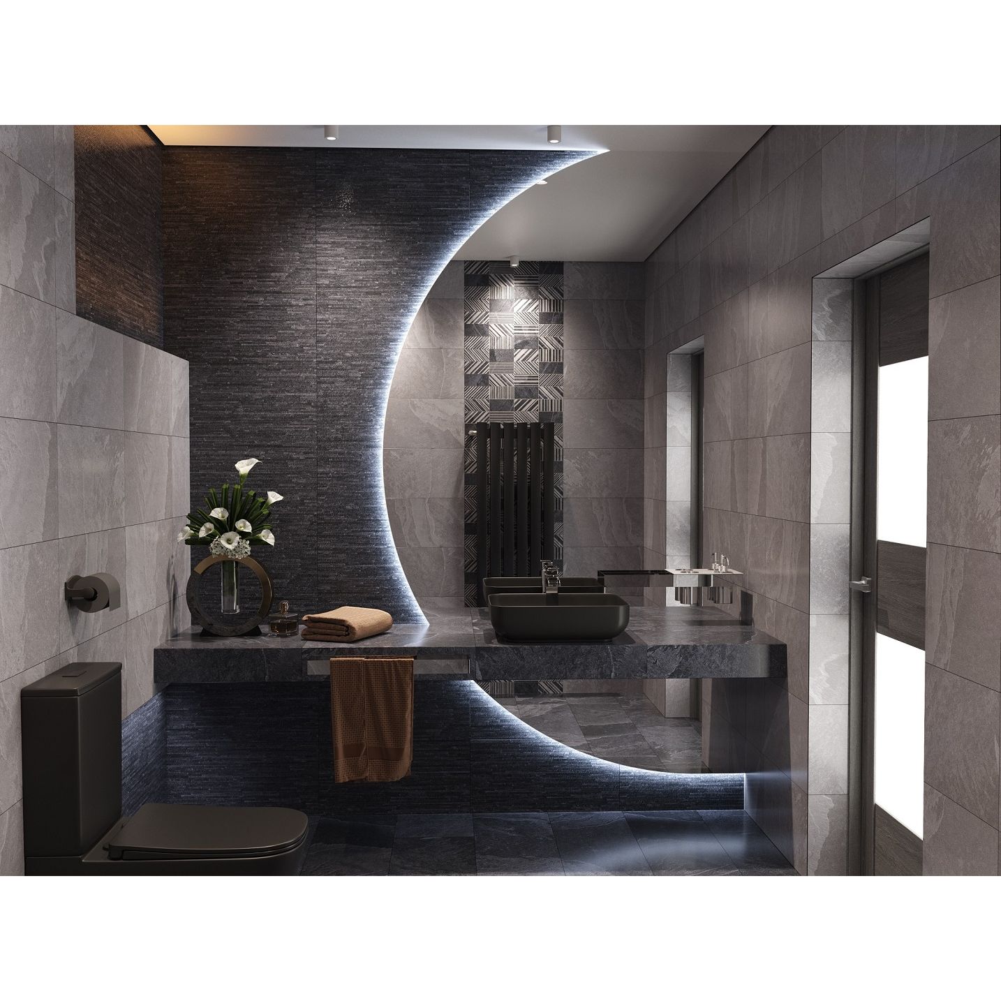 Настенная плитка Cube Ceramica (Куб Керамика) Astral Dark матовая 30х60 см