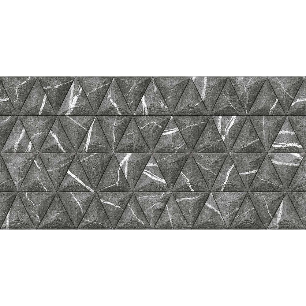 Настенная плитка Cube Ceramica (Куб Керамика) Hardrock Trigon Gray матовая 30х60 см