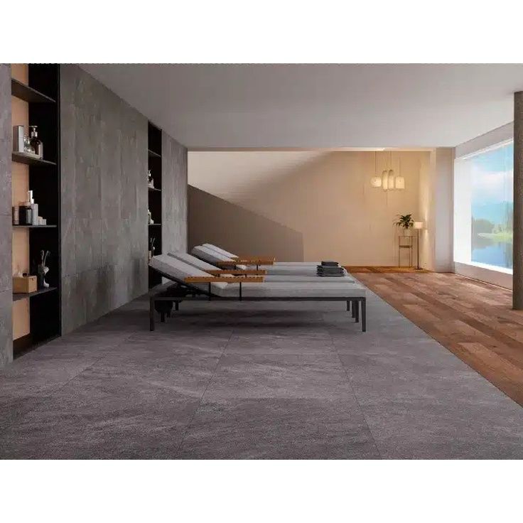 Керамогранит Prime Ceramics (Прайм Керамикс) Rock Anthracite 120х60 см ректификат матовый