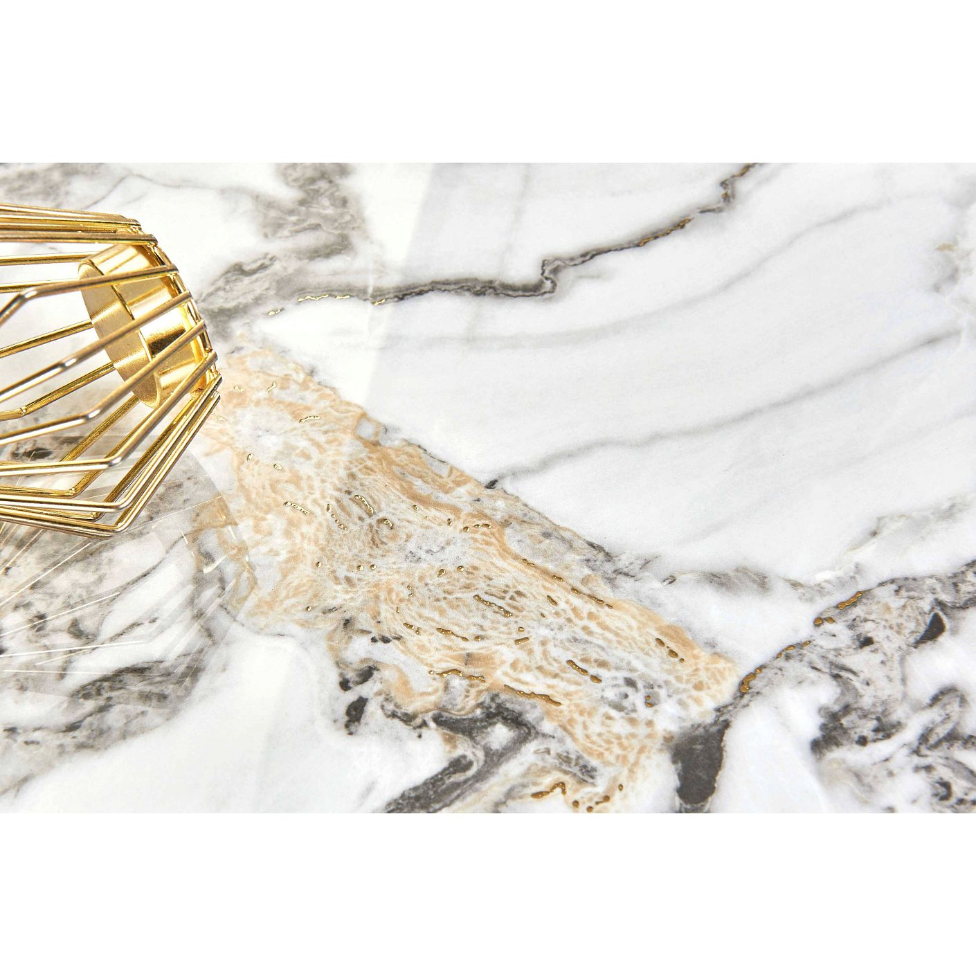 Керамогранит Basconi Home (Баскони Хоме) Bianco Gold Full Body-3 Polished Белый 60x120x1 см, BHW-0035-3(10)
