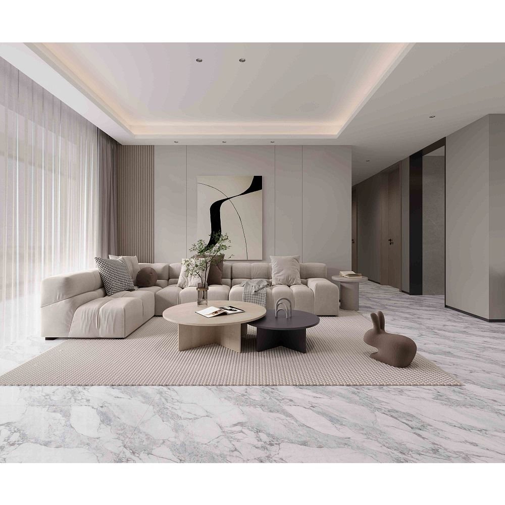 Керамогранит Basconi Home (Баскони Хоме) Arabescato Pro Full Body Polished Серый 60х120 см BHW-0045