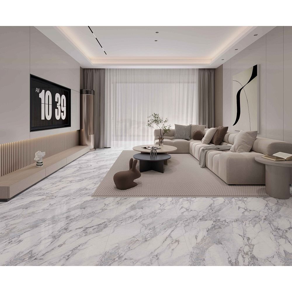 Керамогранит Basconi Home (Баскони Хоме) Arabescato Pro Full Body Polished Серый 60х120 см BHW-0045