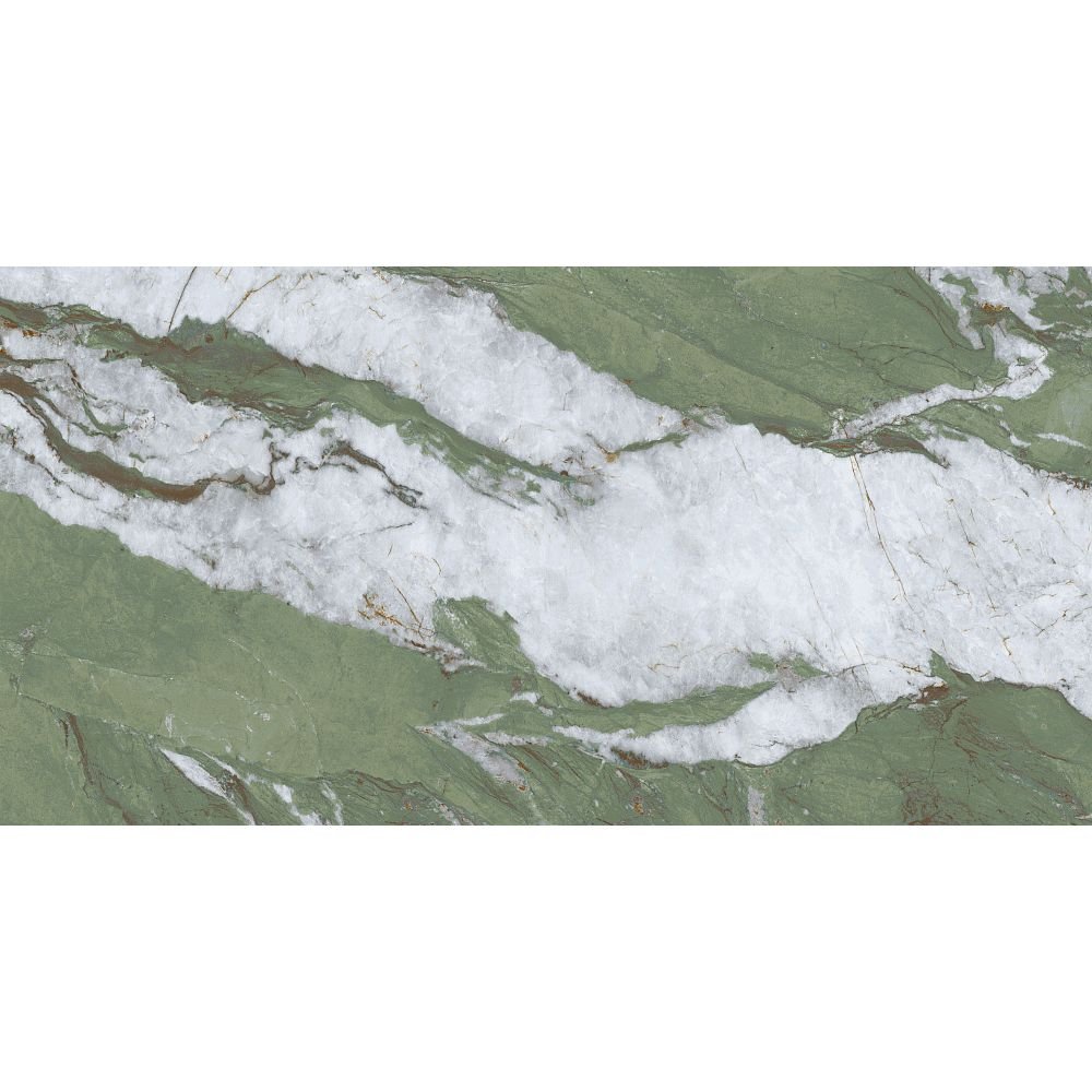 Керамогранит Basconi Home (Баскони Хоме) Jungle Stone Full Body Polished Зеленый 60x120 см BHW-0046