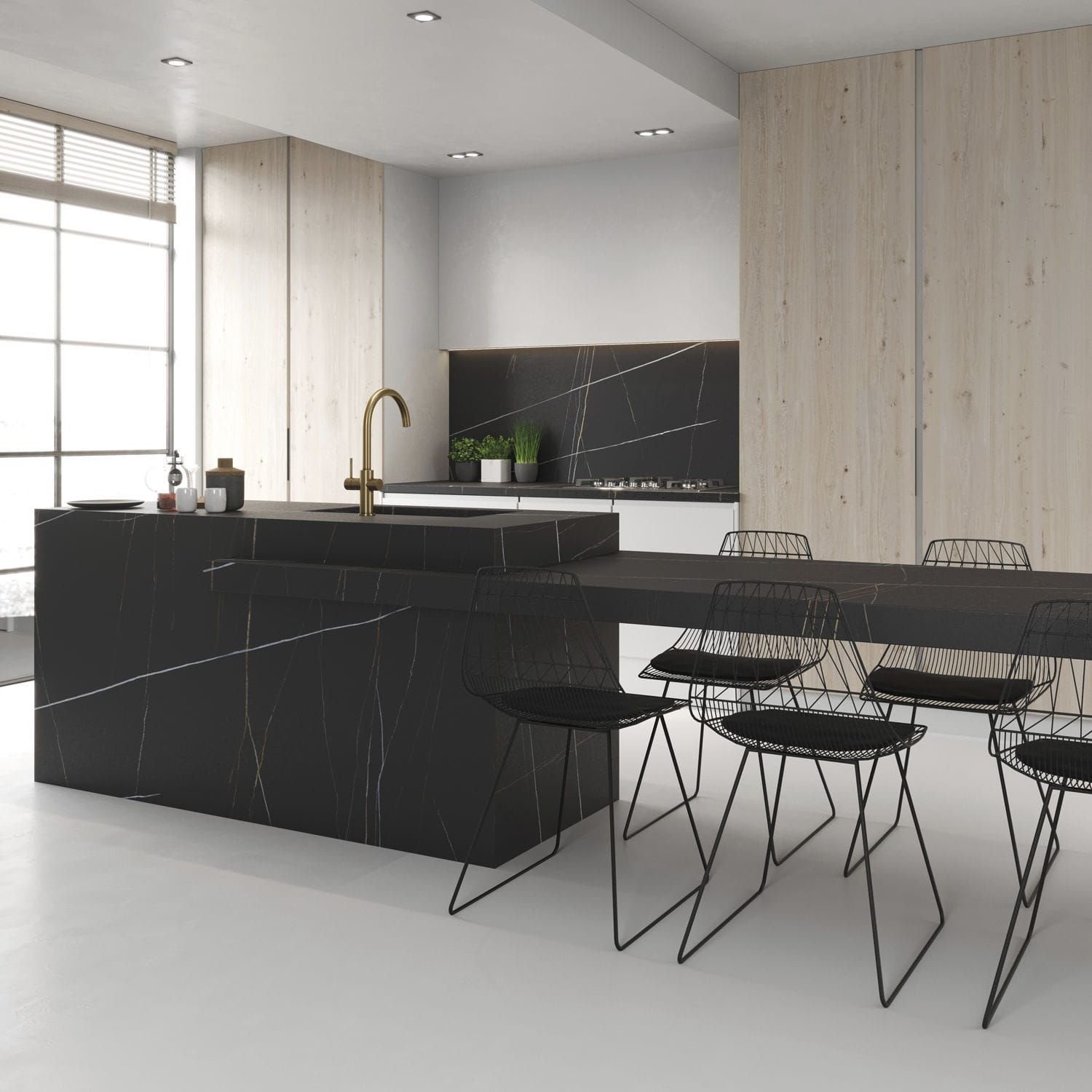 Керамогранит Inalco (Иналко) Azalai Negro Natural 100х250/0.6 см