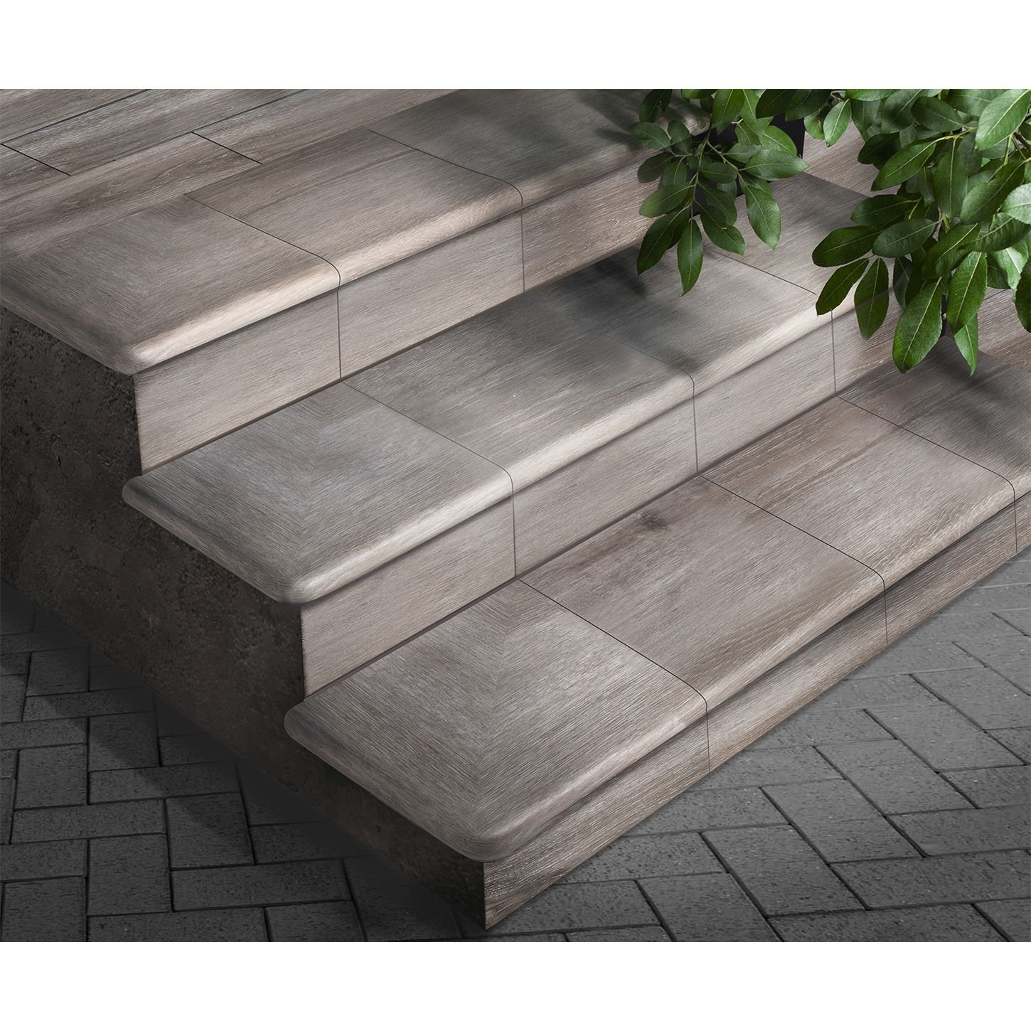Фронтальная ступень Exagres (Ексагрес) Peldano Forest Argent 33х33х4 см С0002757