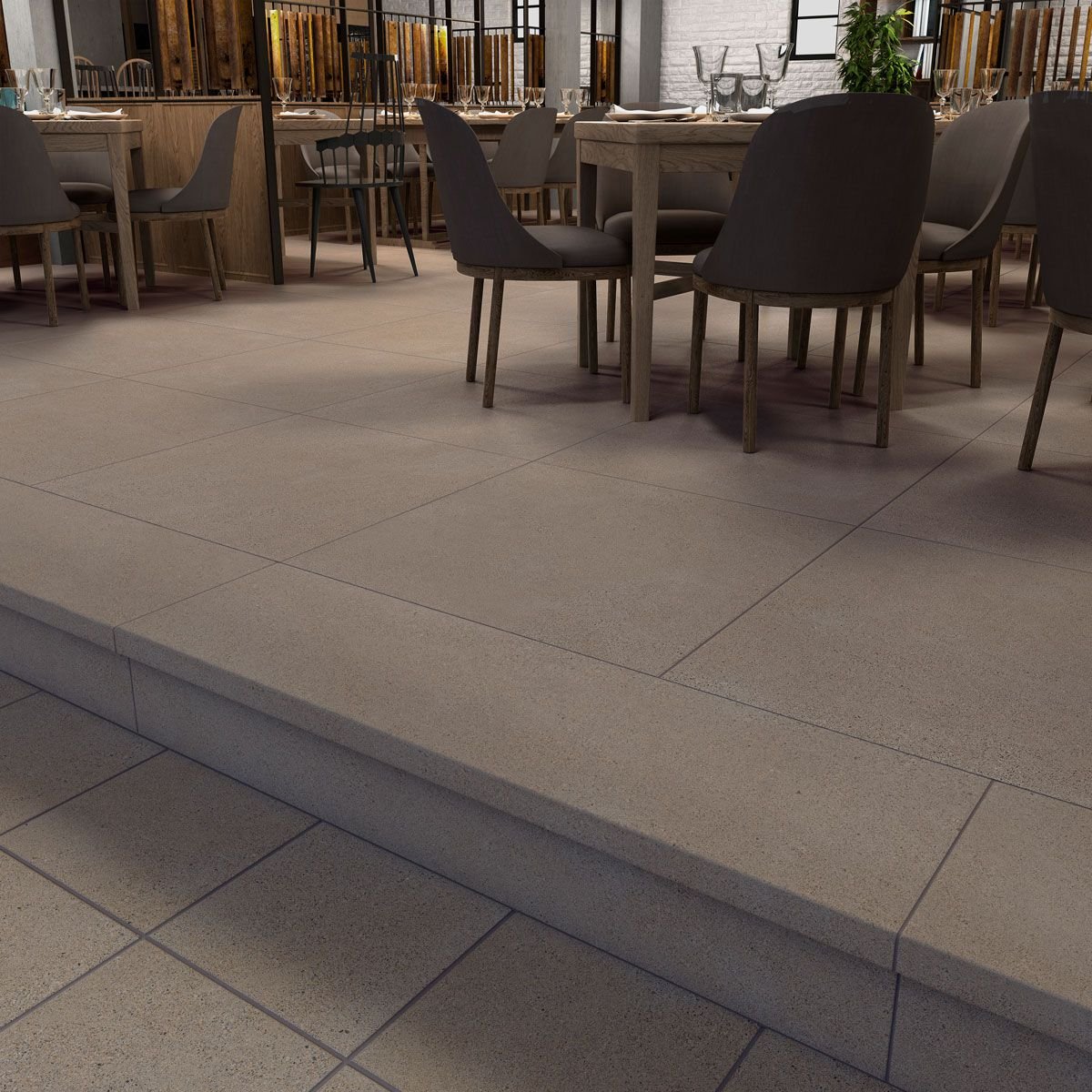 Фронтальная ступень Exagres (Ексагрес) Peldano Retro Milan Arena Antislip 33х33х3 см С0004021