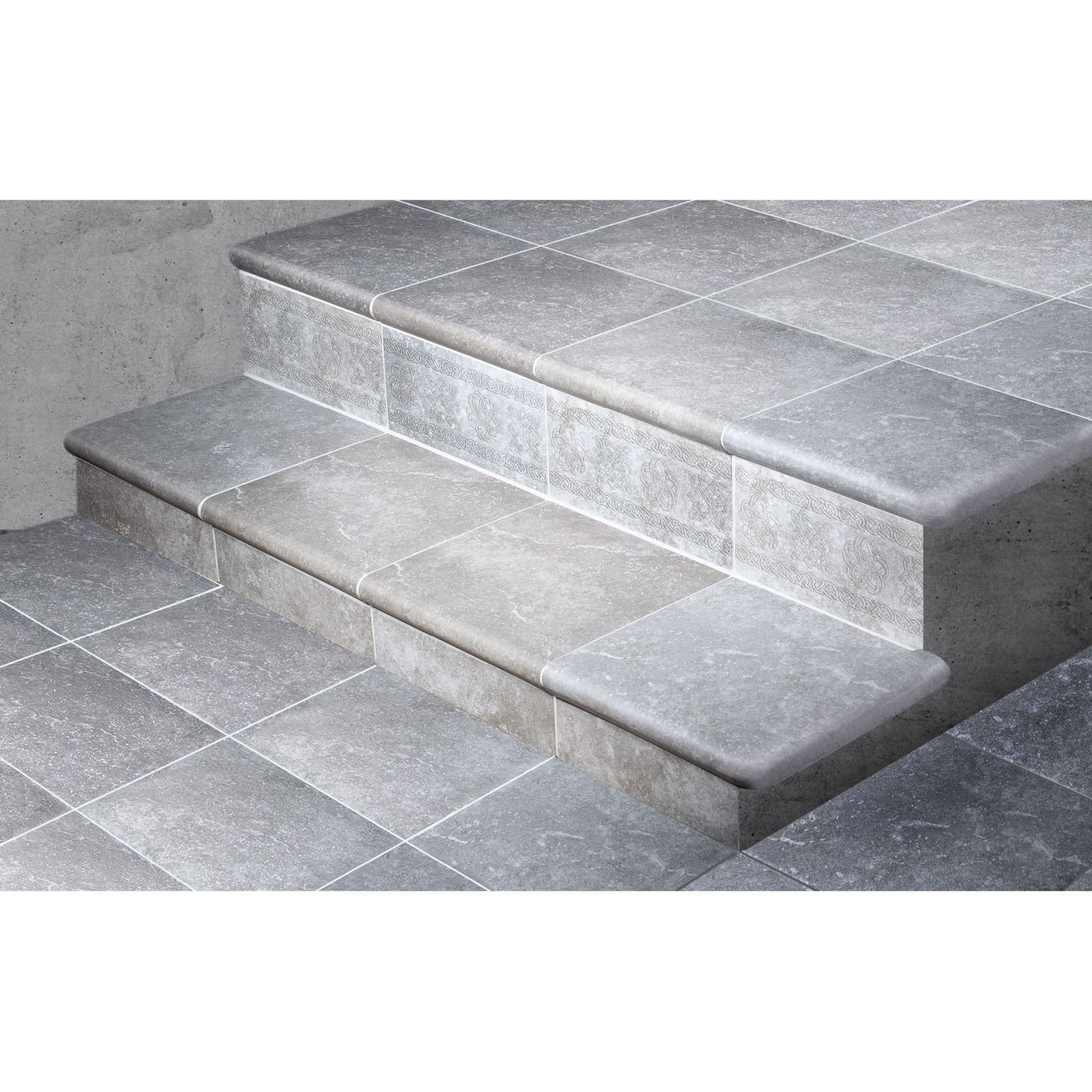 Фронтальная ступень Exagres (Ексагрес) Peldano Stone Gris 33х33х4 см С0005474