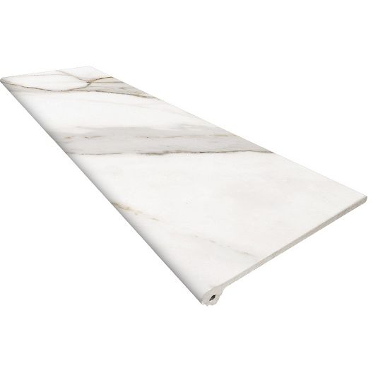 Фронтальная ступень Exagres (Ексагрес) Marbles Calacatta 913 Peldano Fiorentino R9 33х120х1.2 см
