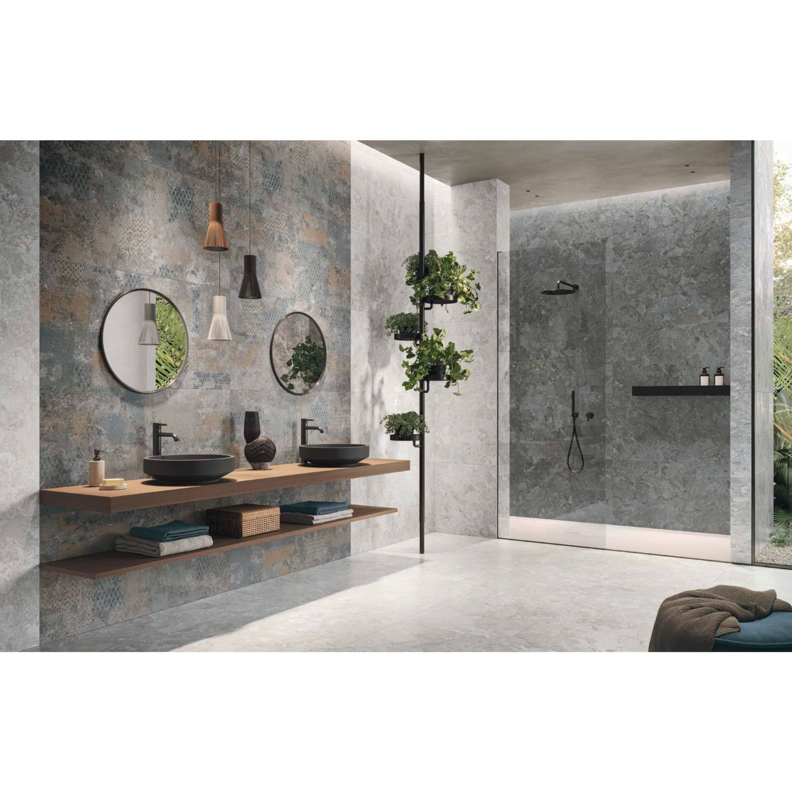 Керамогранит Naxos (Наксос) Mockup Portofino Dark Nat.Ret. 60x120 см, 136913