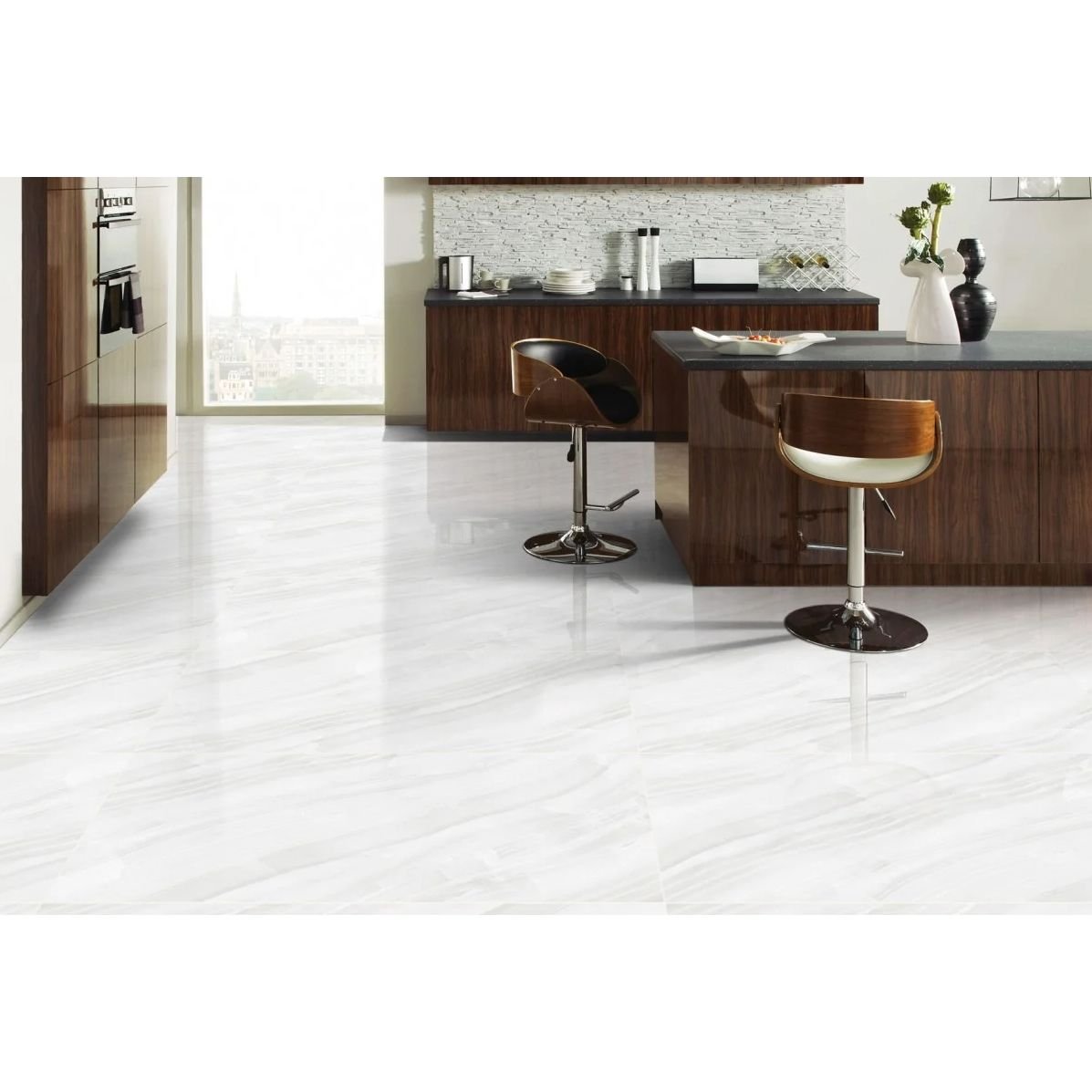 Керамогранит Staro (Старо) Palacio Stelia Light Grey Polished 60х120 см С0003698