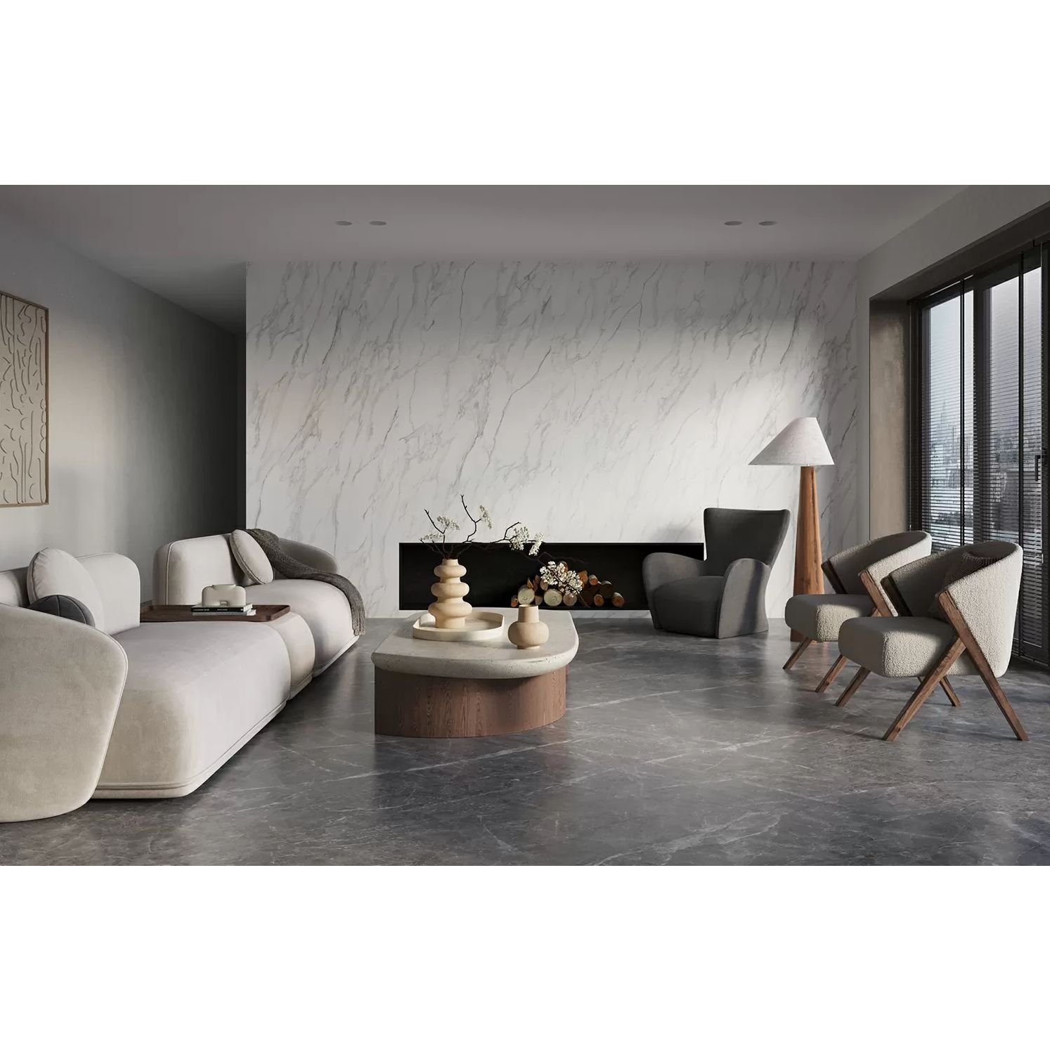 Керамогранит Staro (Старо) Patagonoa Bianco Elegance Polished 120х120 см С0005969