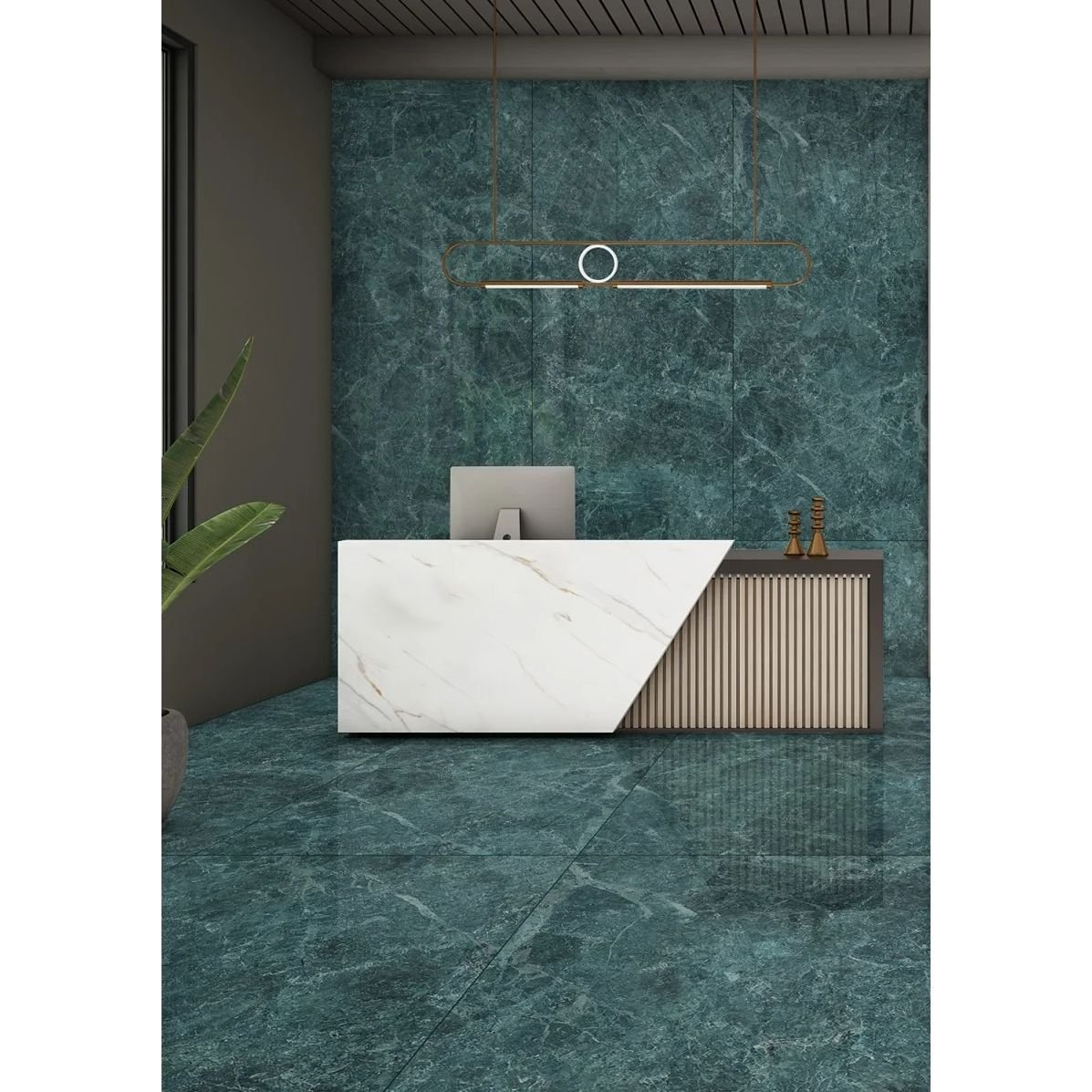 Слэб керамический Staro (Старо) Slabs Double Polished Nord Verde Luminous 120х280 см С0005912