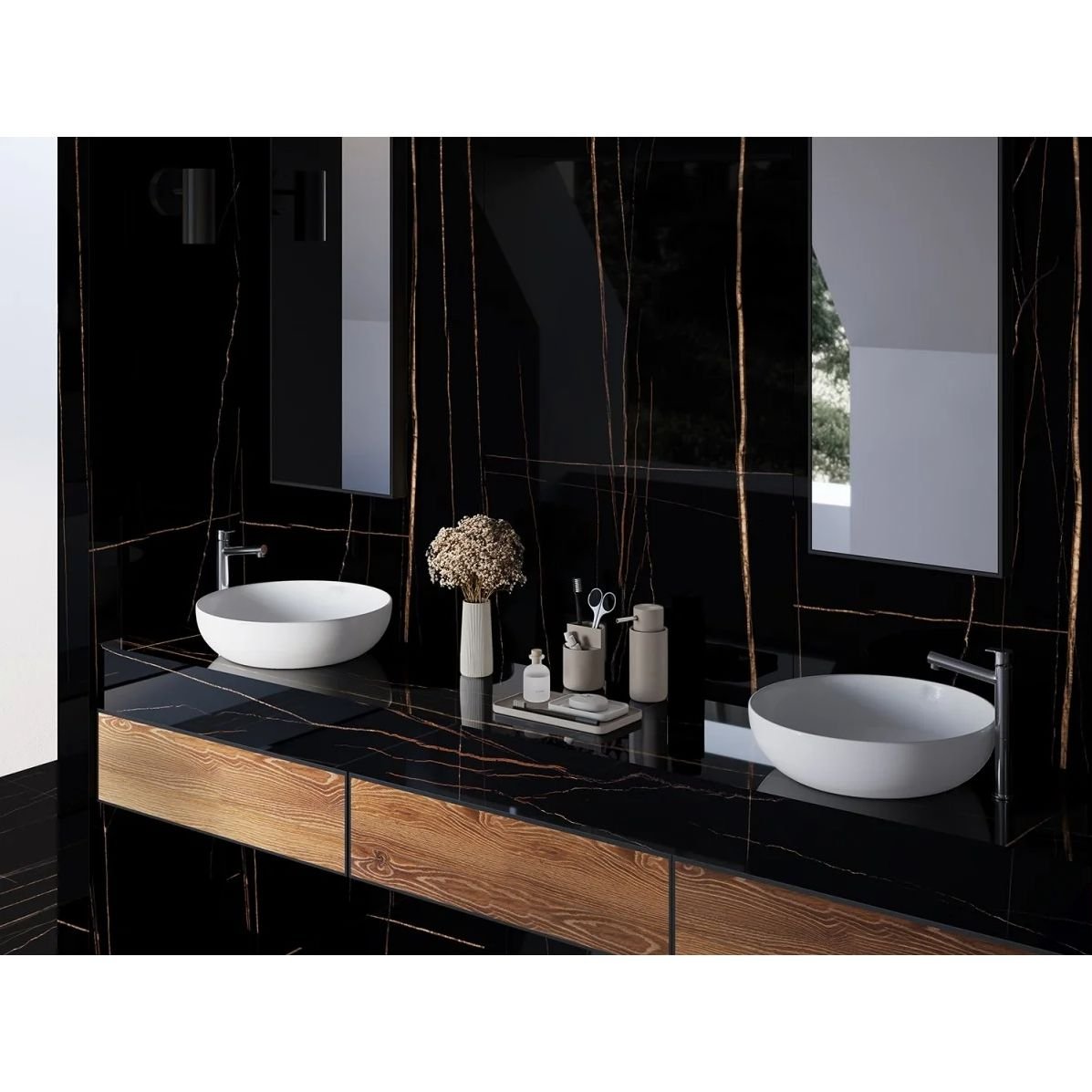 Слэб керамический Staro (Старо) Tech Polished Sahara Black 80х240 см С0004943