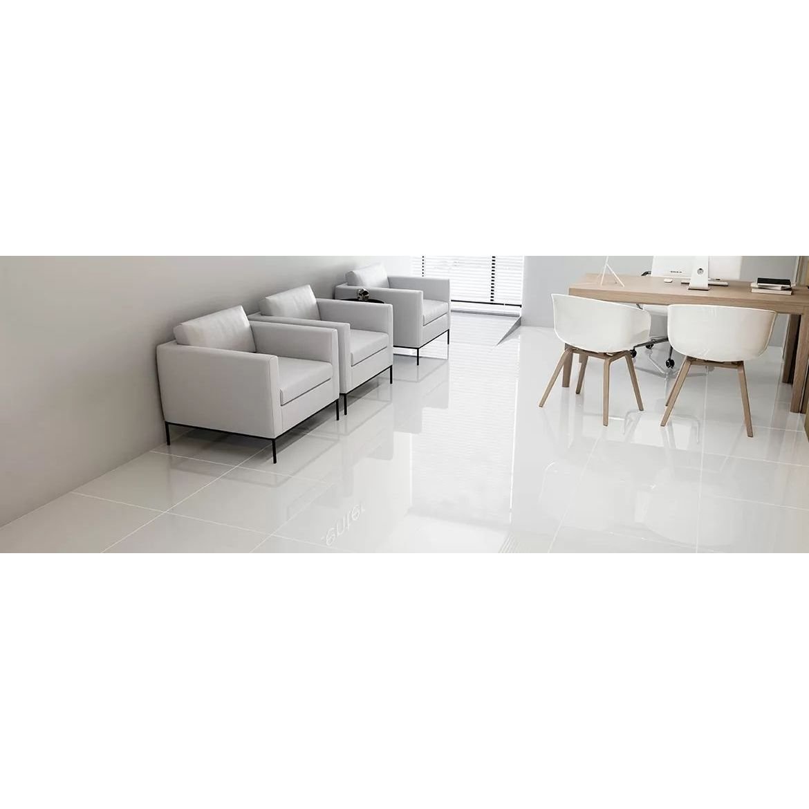 Керамическая плитка Staro (Старо) Mono polished extra white 60x120 см (1237660)