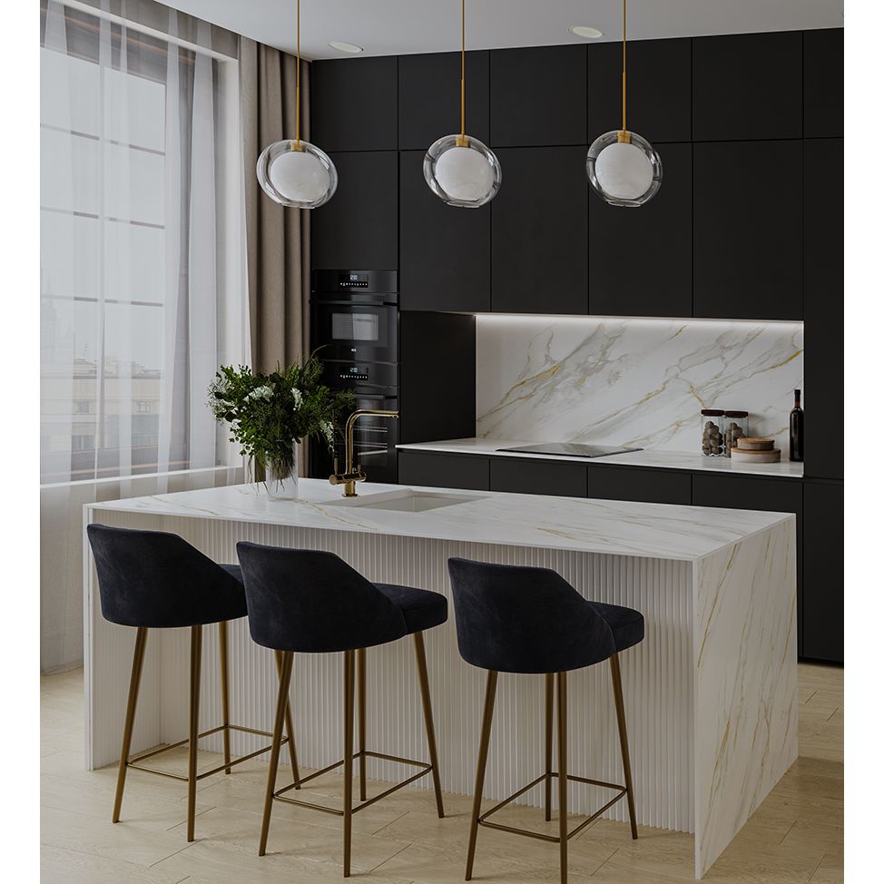 Слэб керамический StaroSlabs Calacata Gold 3200х798х12мм Honed (распил)