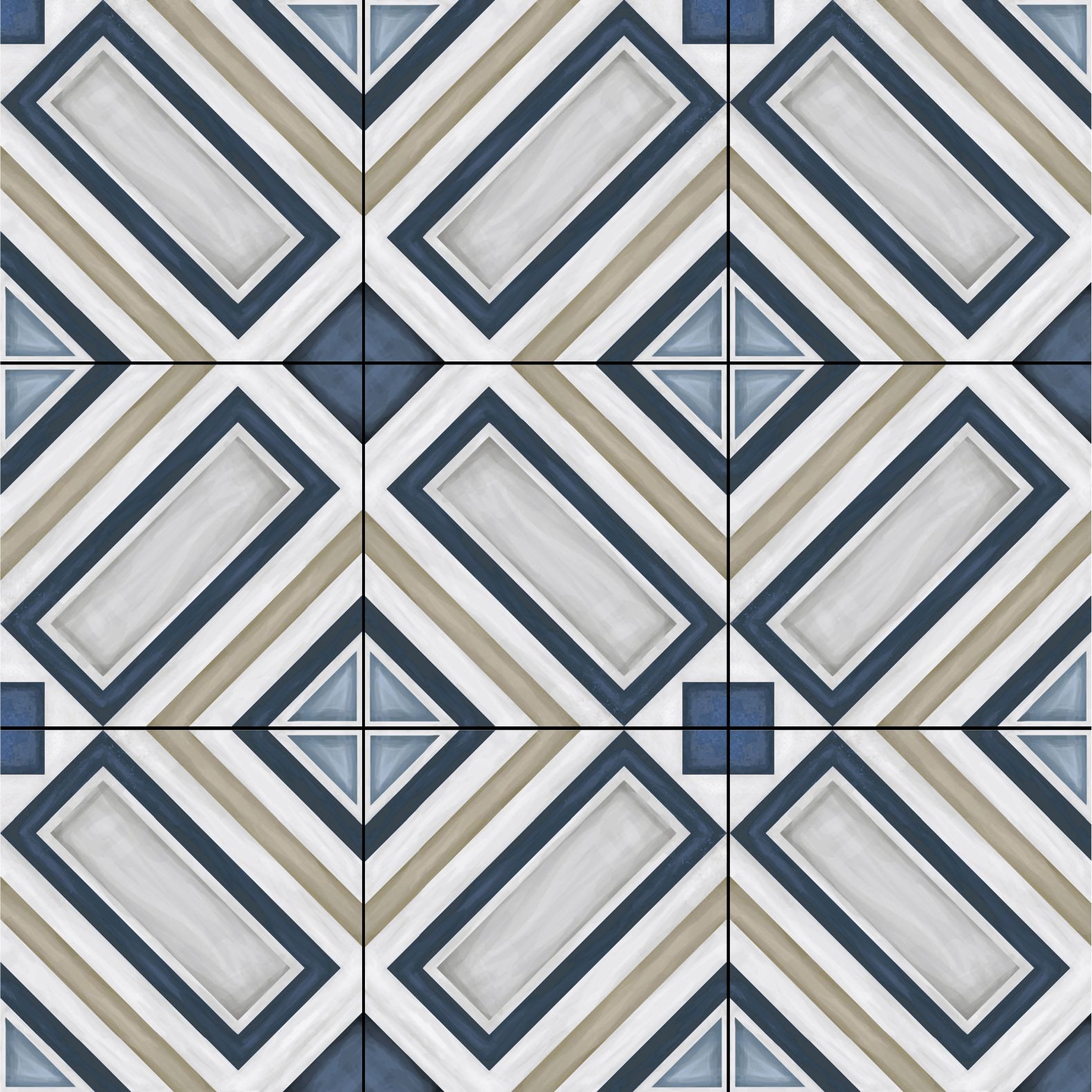 Керамогранит Staro (Старо) Smile Tile Artisan Laguna 20x20 см