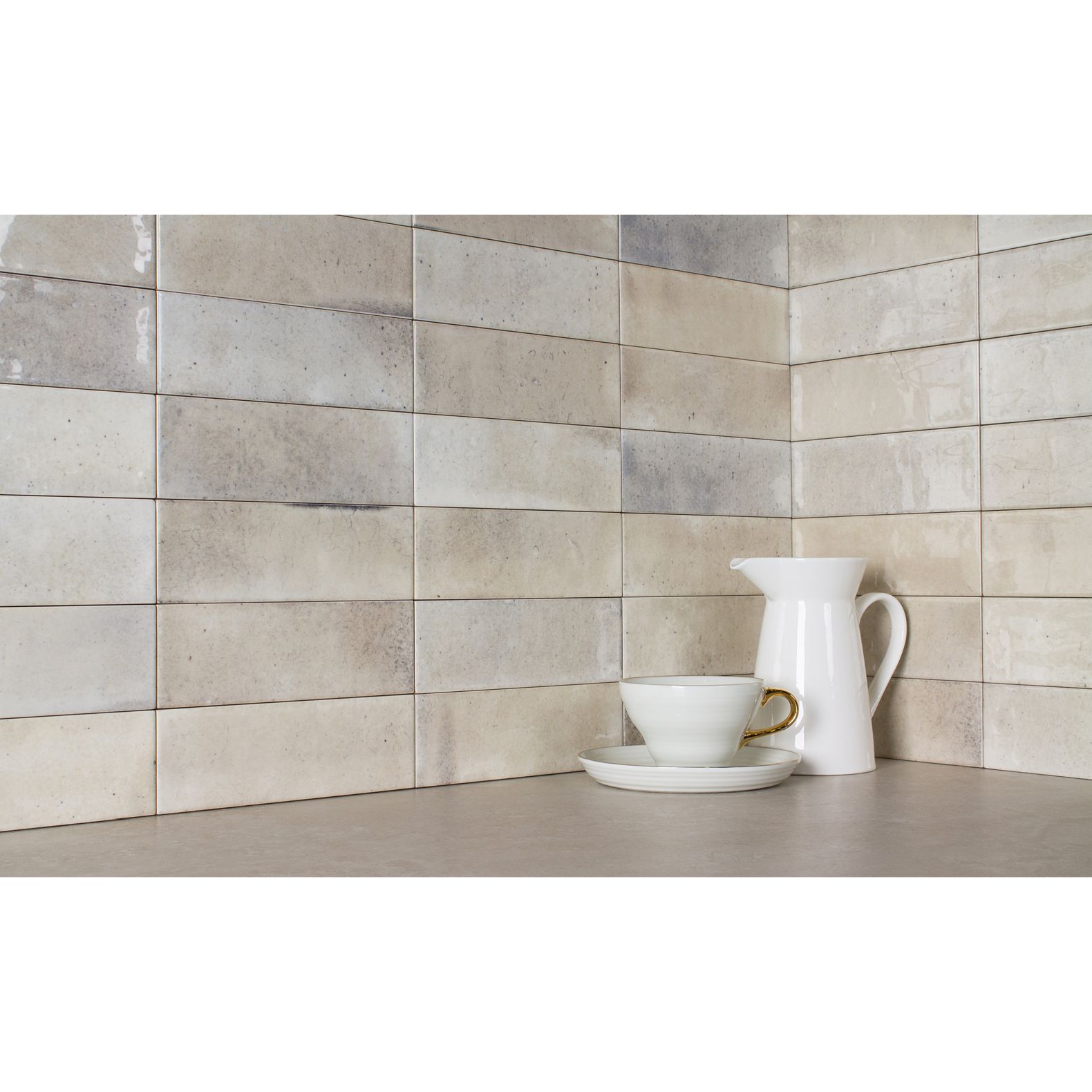 Керамическая плитка Staro (Старо) Smile Tile Jazz Cream 7.5x22.5 см