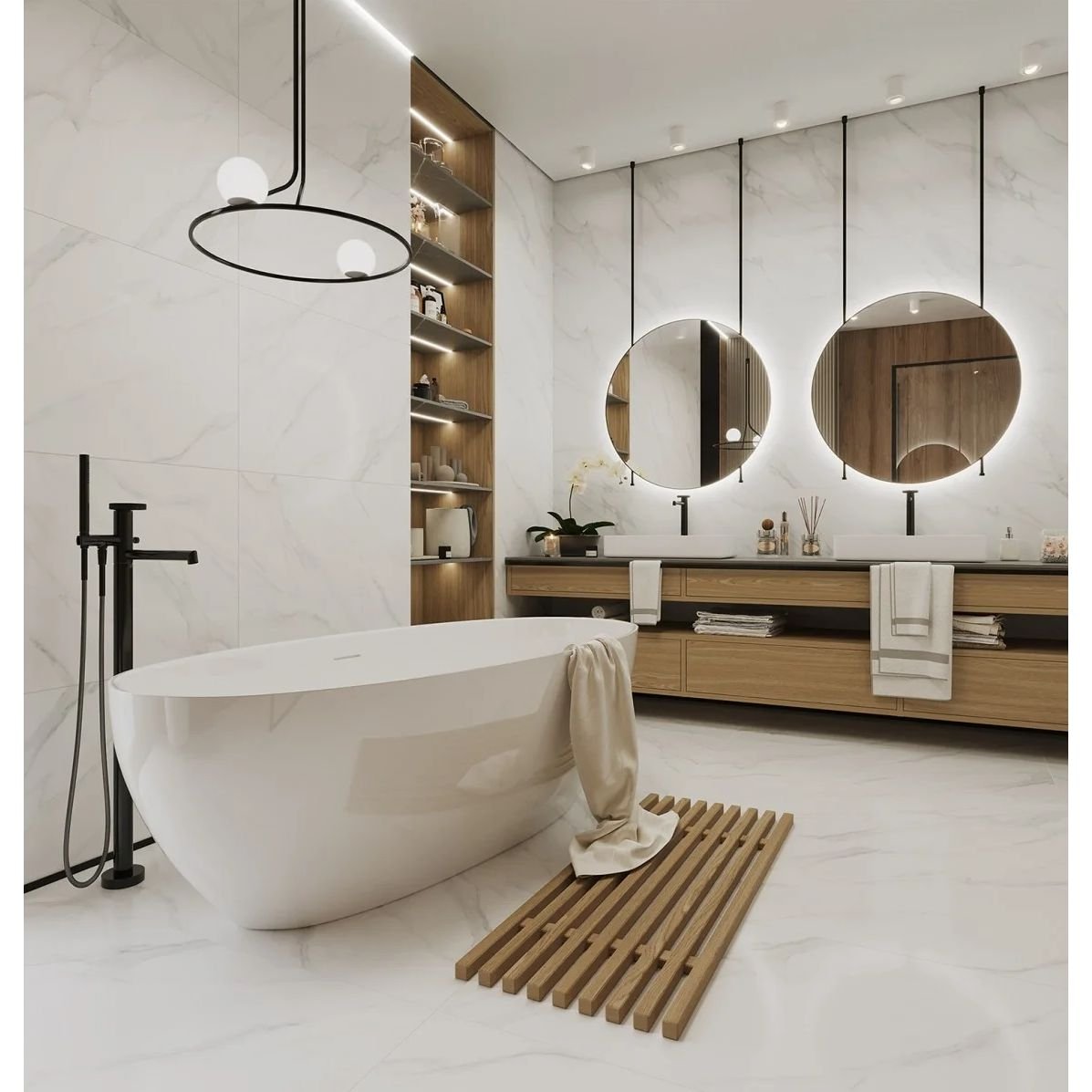 Керамогранит Staro (Старо) Luxor Swizer White Polished 60х120 см С0005409