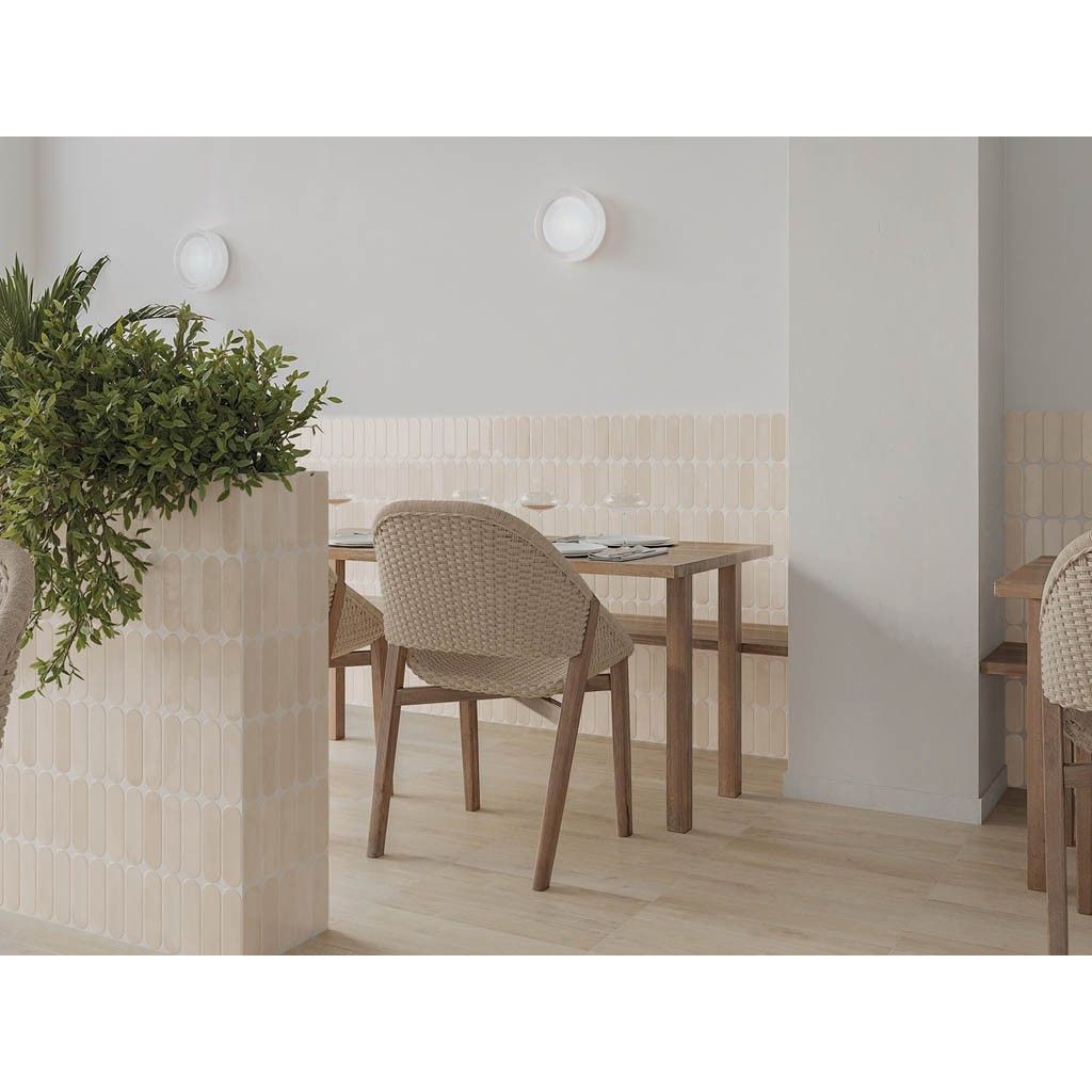 Керамическая плитка DNA Tiles (ДНА Тайлс) Calema Oval Greige 5.2x16 см, 136322