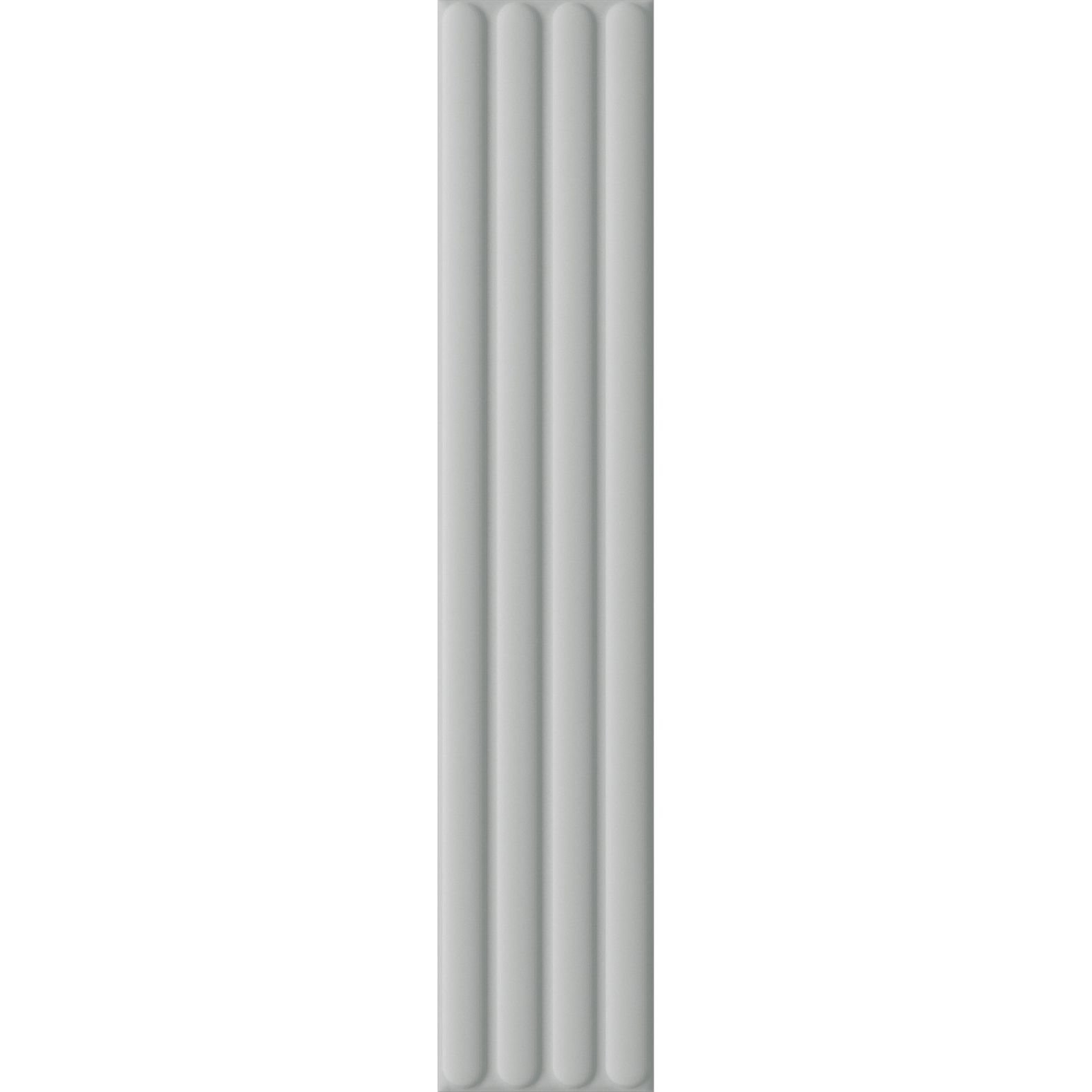 Керамическая плитка DNA Tiles (ДНА Тайлс) Plinto Out Grey Matt 10,7х54,2 см (78803301)