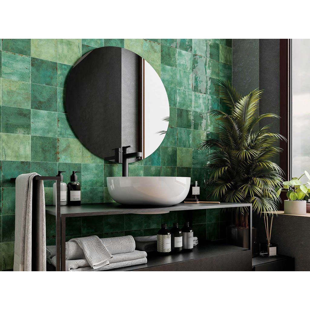 Настенная плитка DNA Tiles (ДНА Тайлс) Enamel Square Moss 12.5x12.5 см