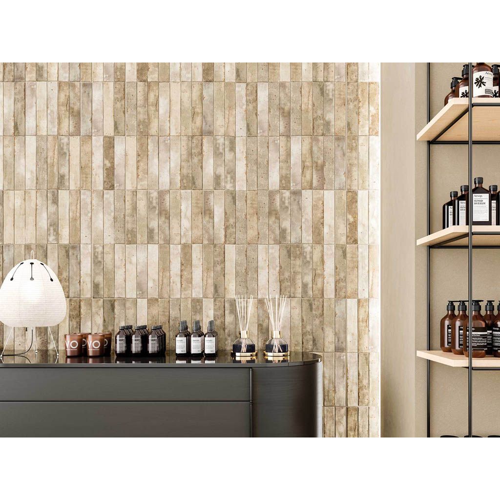 Настенная плитка DNA Tiles (ДНА Тайлс) Enamel Truffle 5x25 см